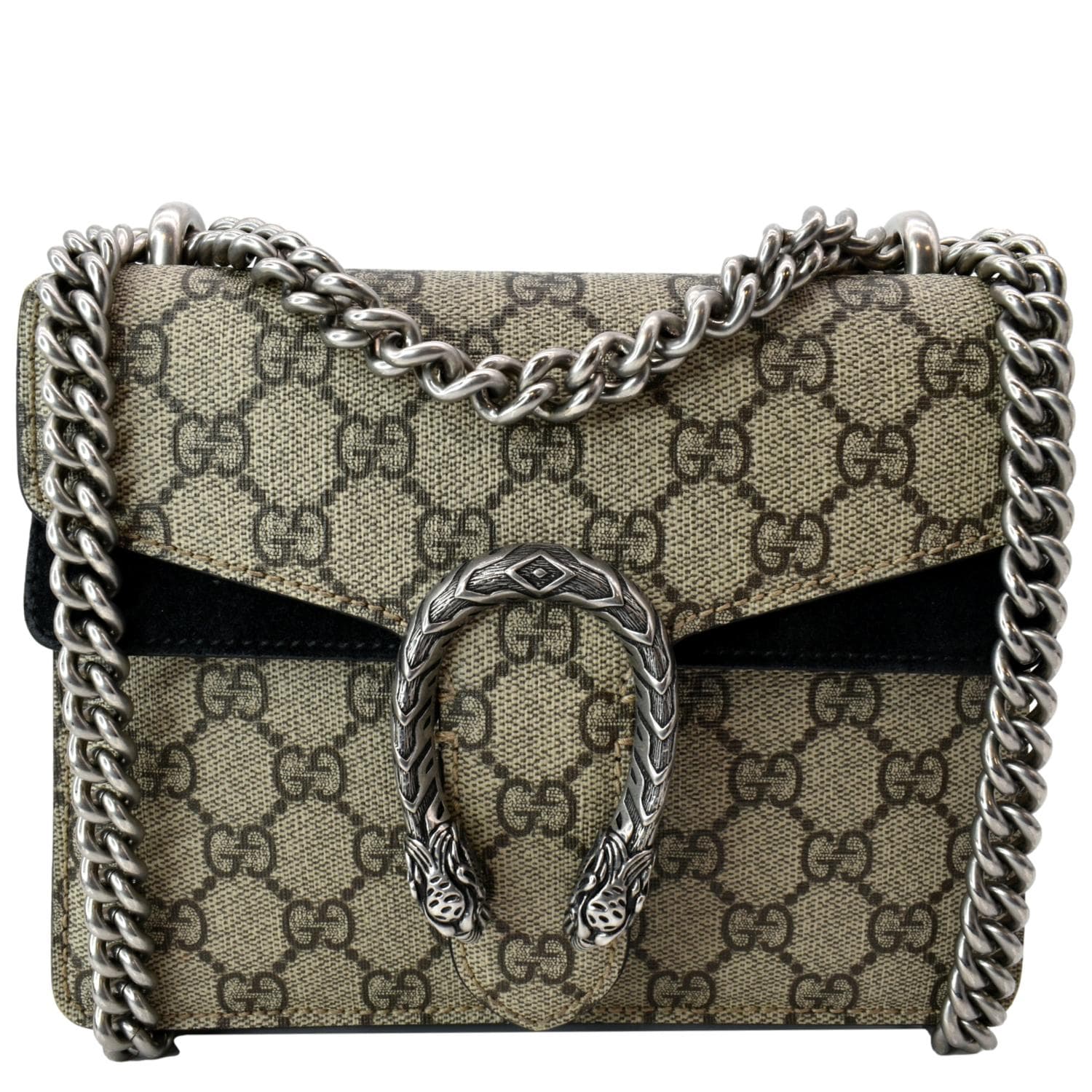 Gucci Dionysus Supreme Crossbody Bag Canvas Beige