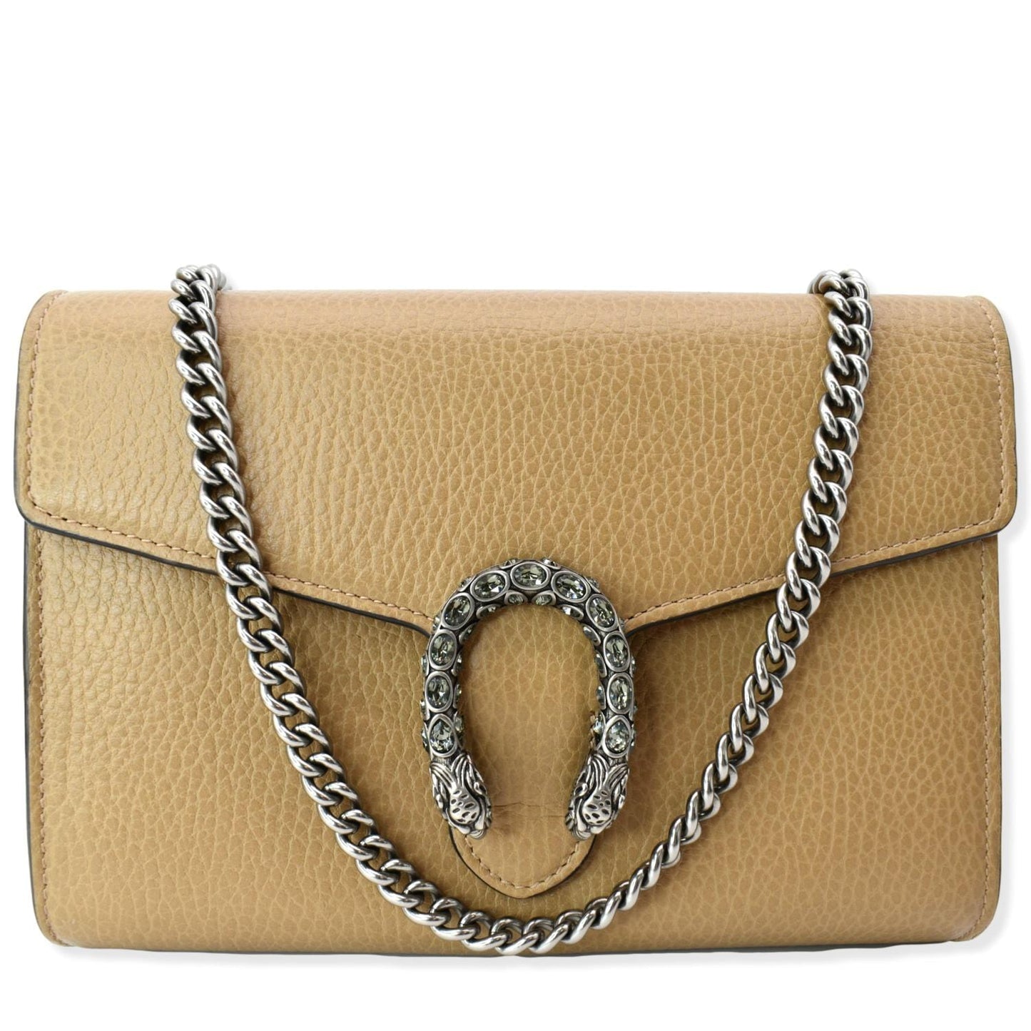 Gucci Dionysus Chain Shoulder Bag Leather Tan