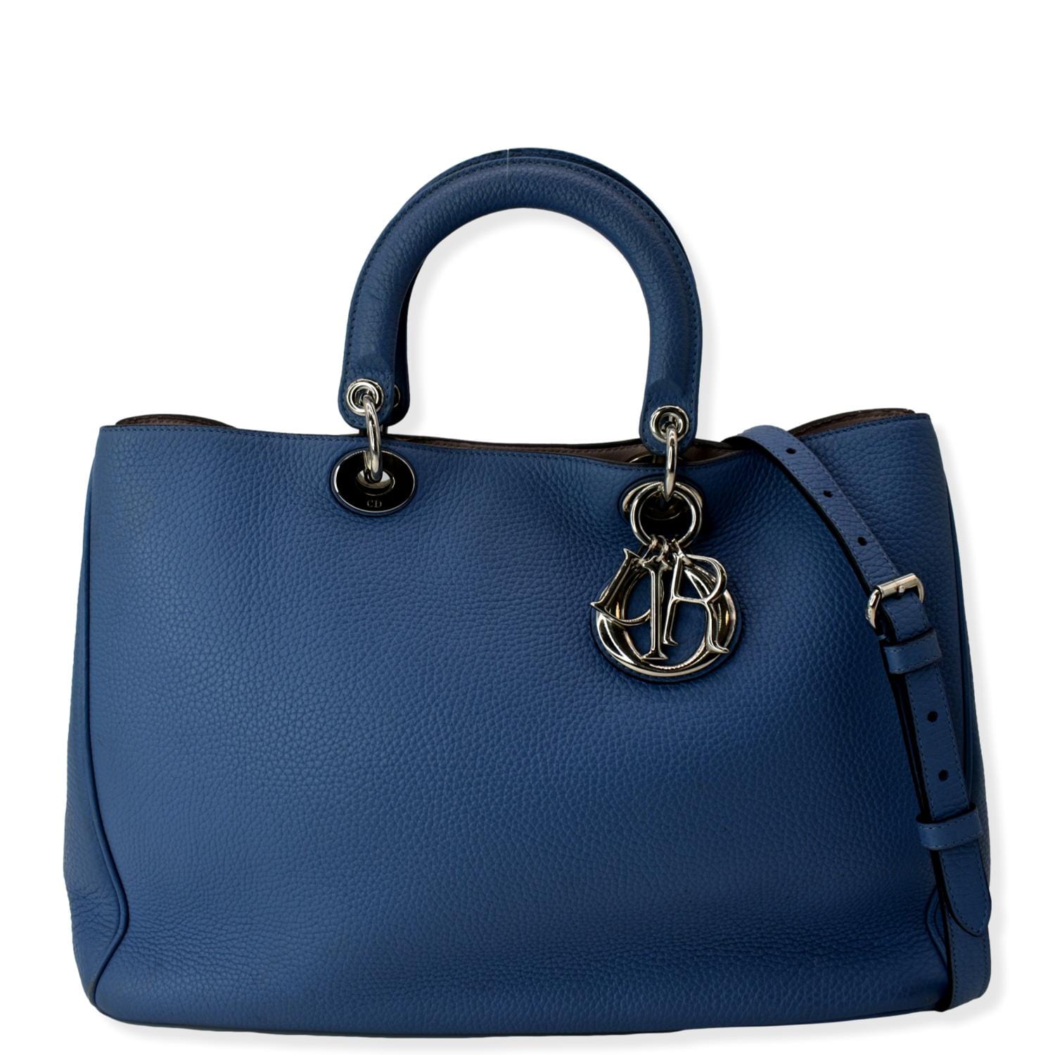 Dior issimo Shoulder Bag Leather Blue