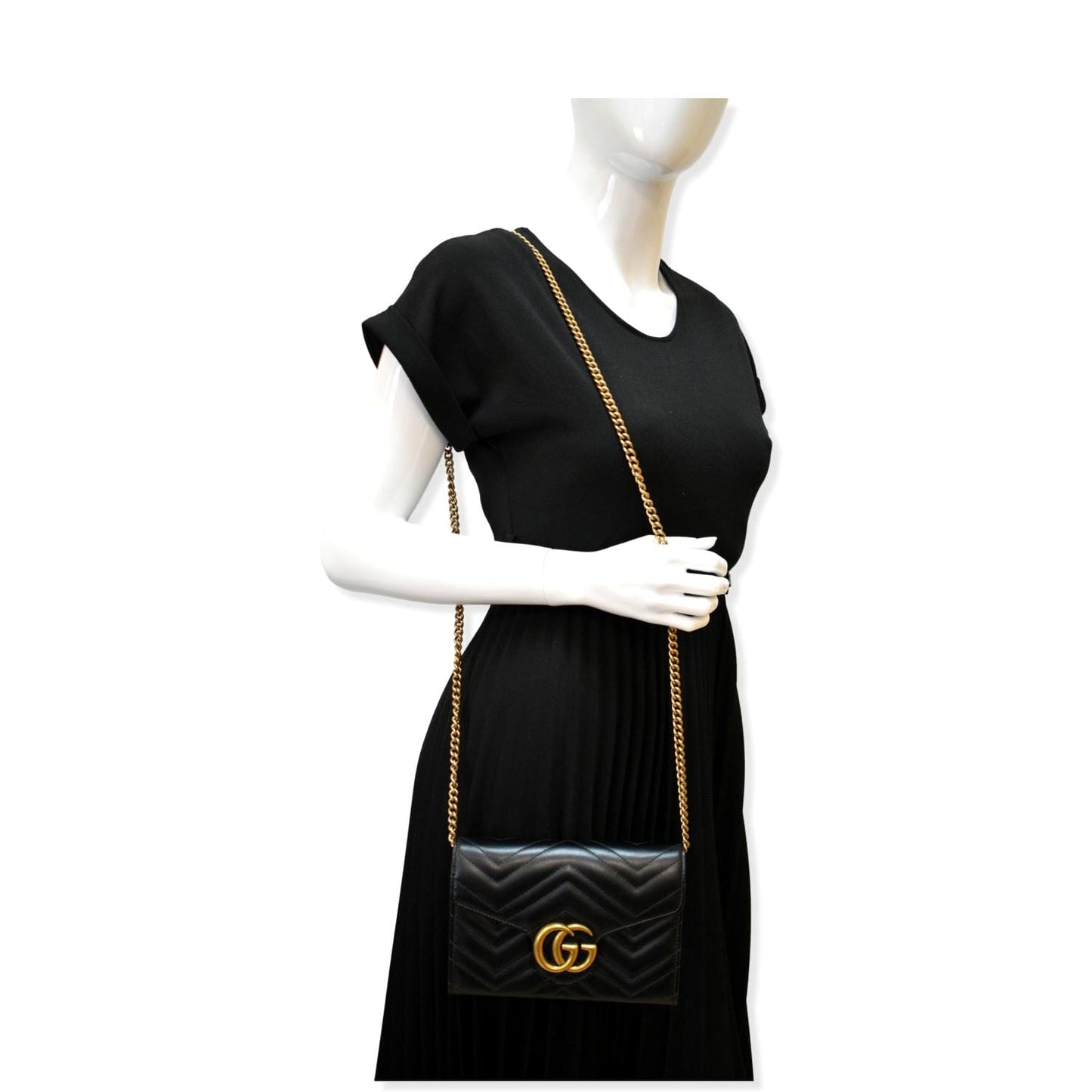 Gucci Marmont Mini Crossbody Bag Leather Matelasse Mini 1