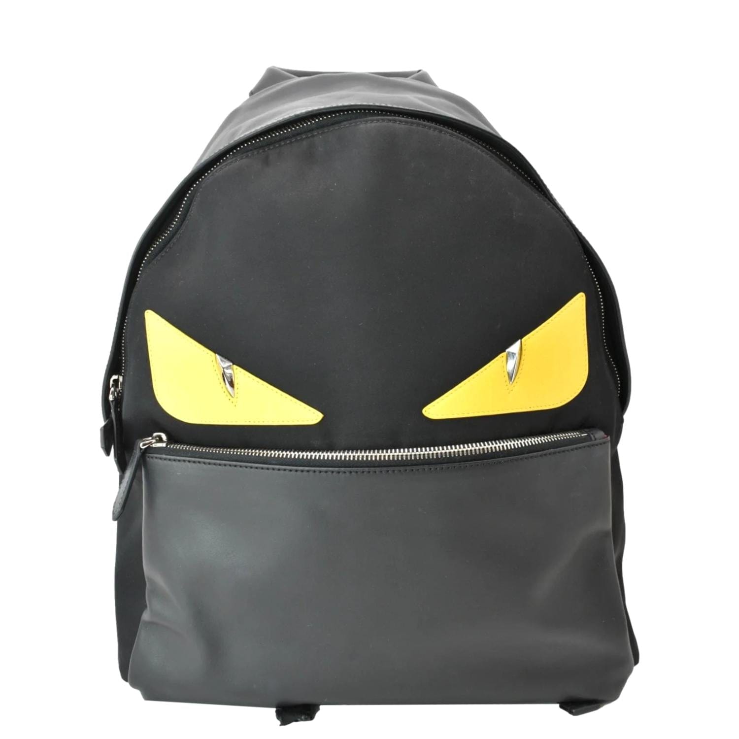Fendi Monster Eyes Backpack Bag Nylon Black Large