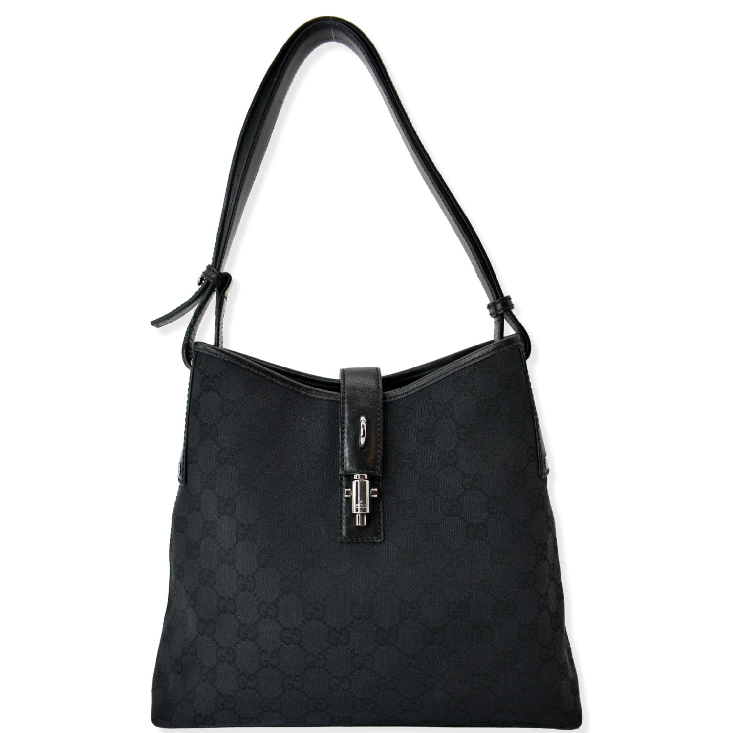 Gucci Piston Tote Bag Monogram Black