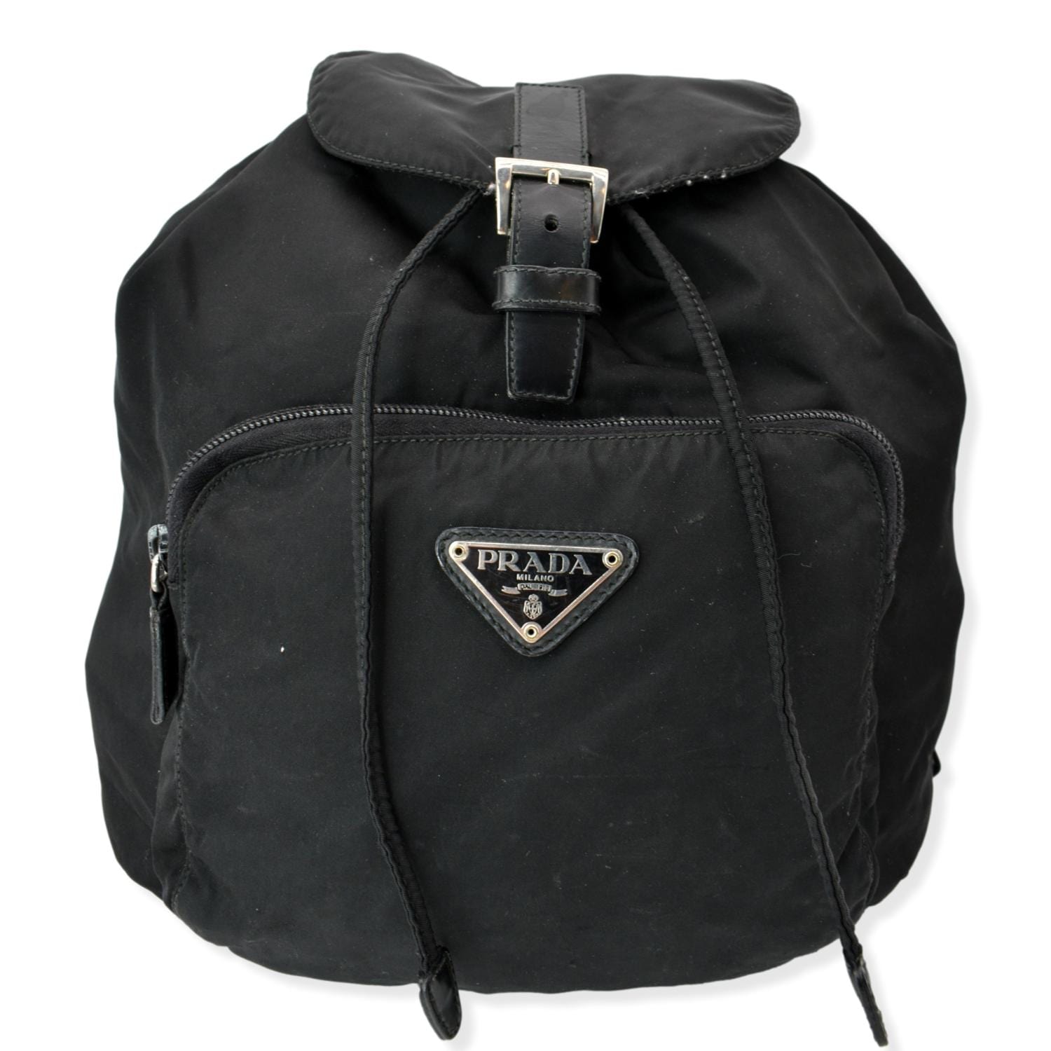 Backpack Handbag Nylon Black
