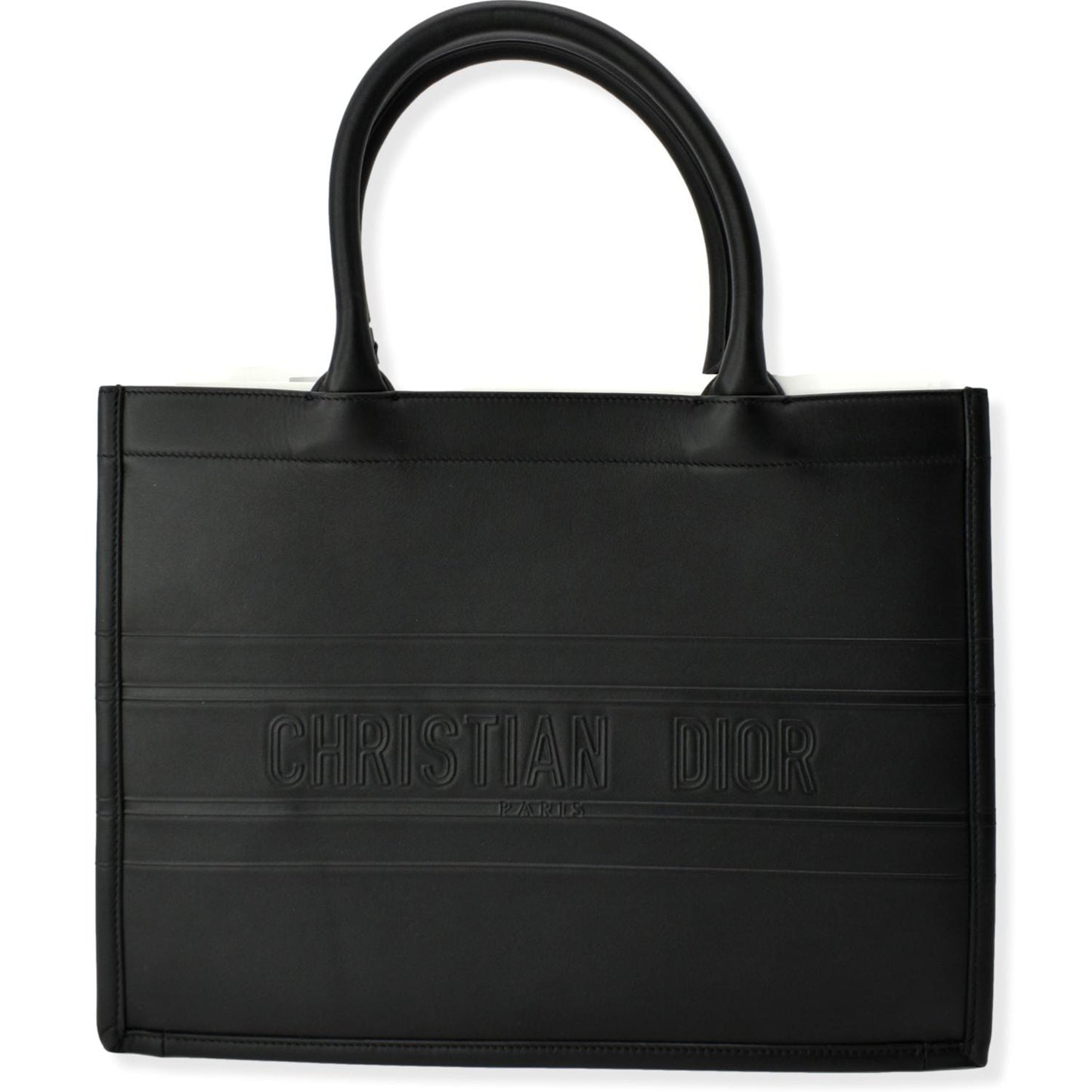 Dior Book Calfskin Tote Bag Black Medium