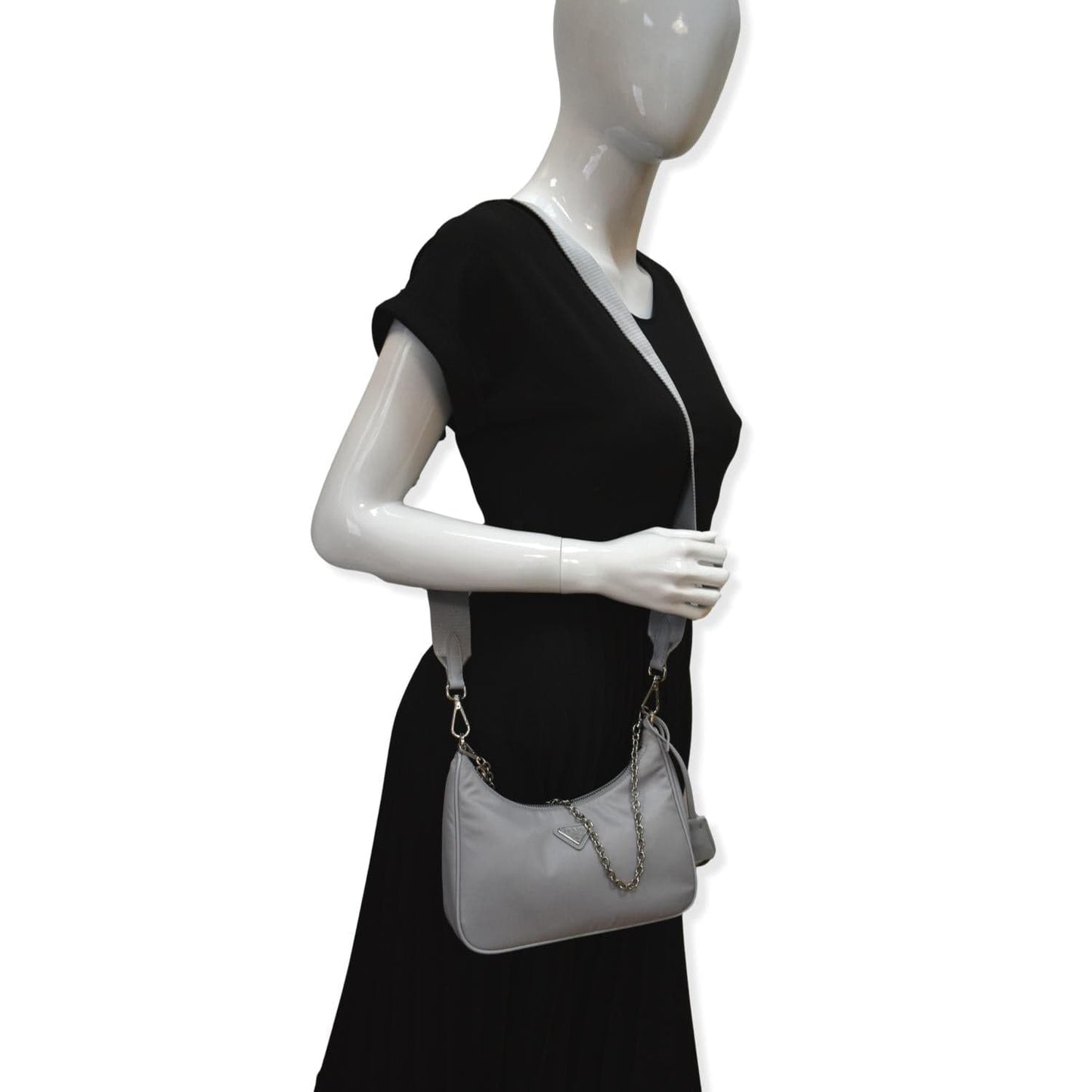 Re Edition Shoulder Bag Grey Hot Deals Nylon