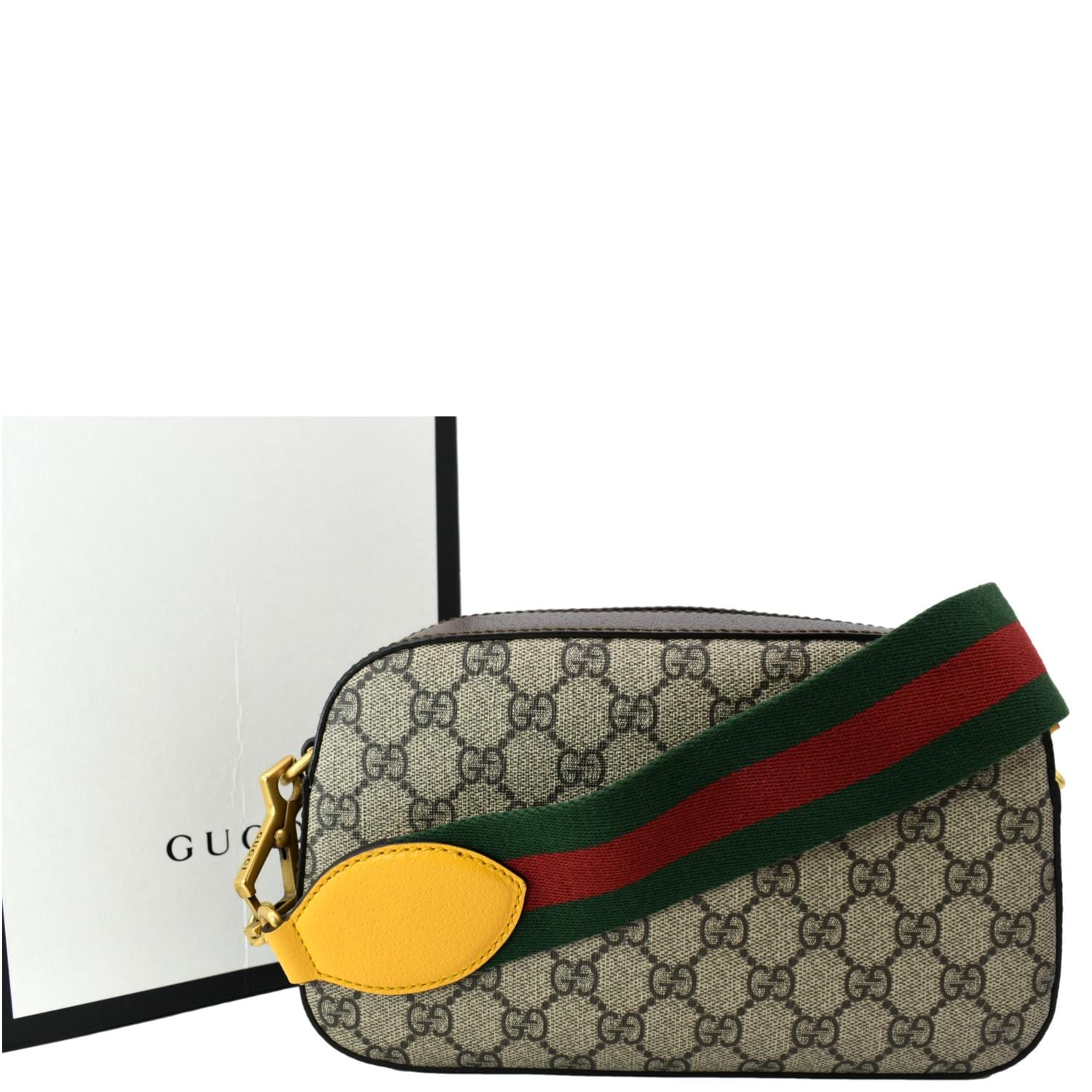 Gucci Neo Supreme Messenger Bag Canvas Beige Crossbody Bag Messenger Bag