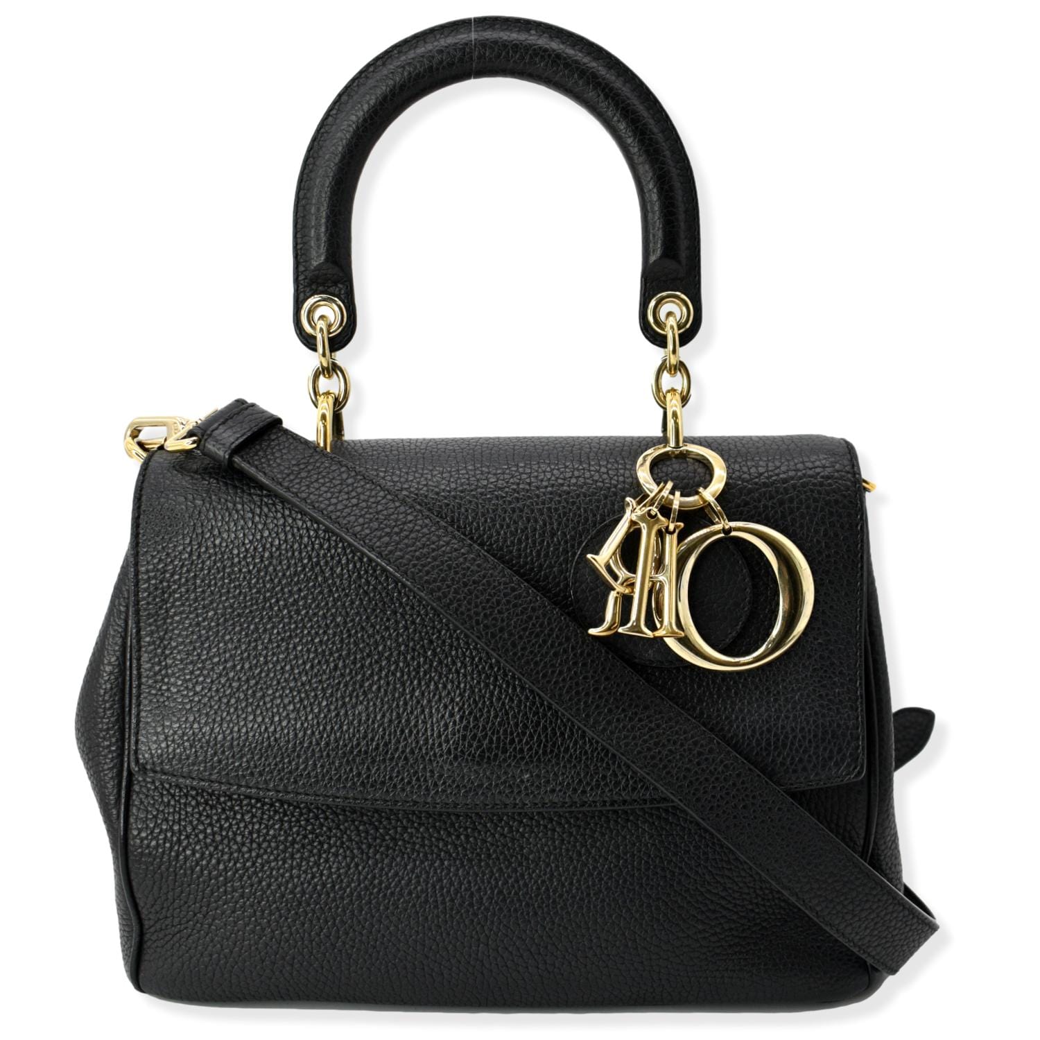 Dior Be Shoulder Bag Leather Black Small