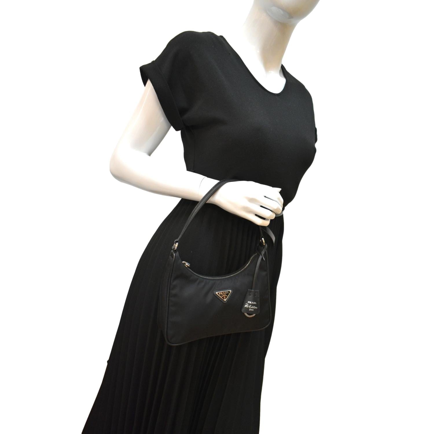 Prada Re Edition Shoulder Bag Nylon Black Mini
