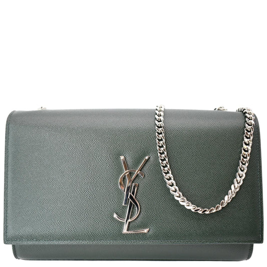 YSL Saint Laurent Saint Kate Crossbody Bag Leather Green