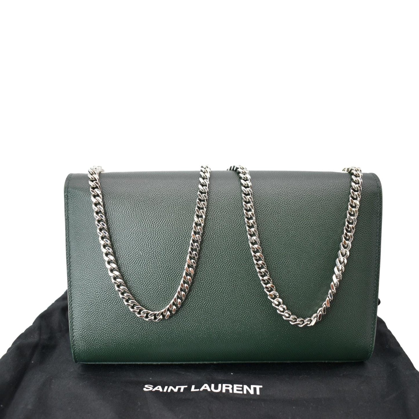 YSL Saint Laurent Yves Kate Crossbody Bag Leather Green Medium