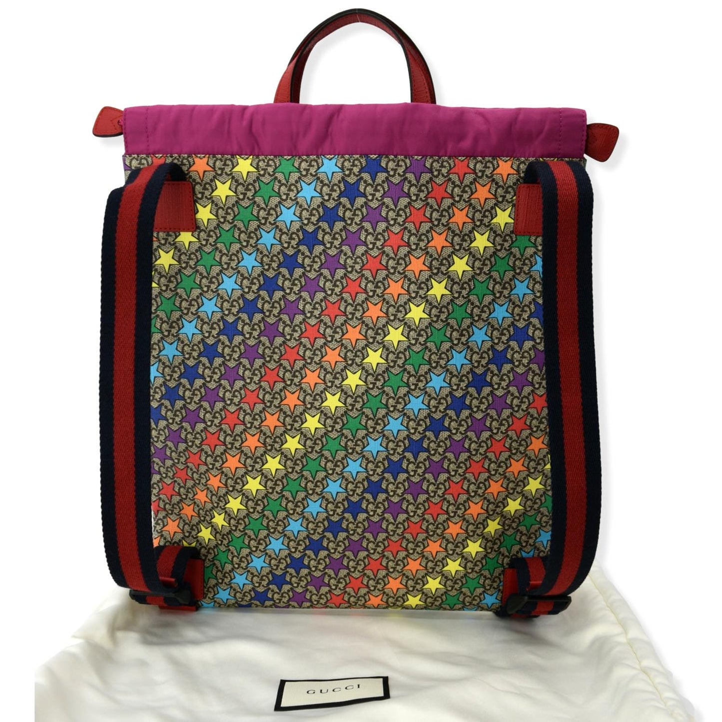 Gucci Children Star Print Supreme Backpack Multicolor Monogram