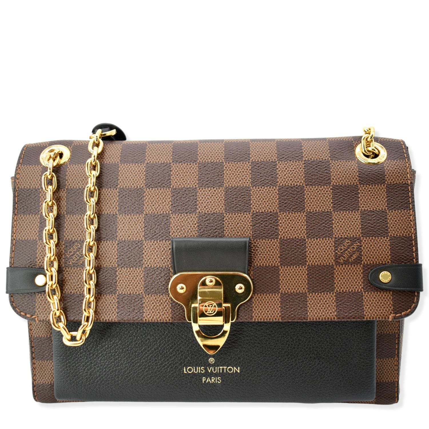 Louis Vavin Pm Damier Ebene Crossbody Bag Brown