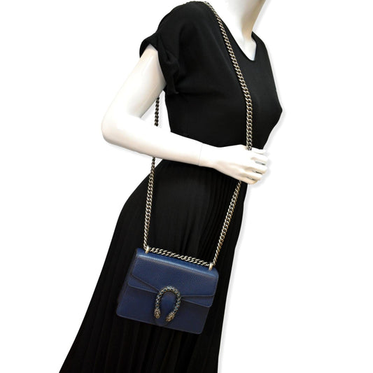 Gucci Dionysus Crossbody Bag Leather Blue
