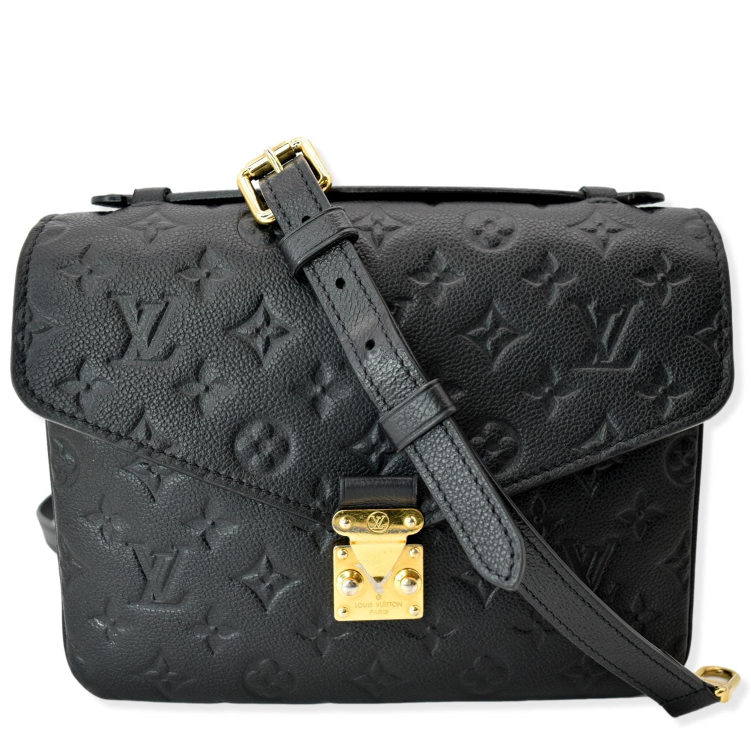 Louis Metis Pochette Empreinte Crossbody Bag Leather Black