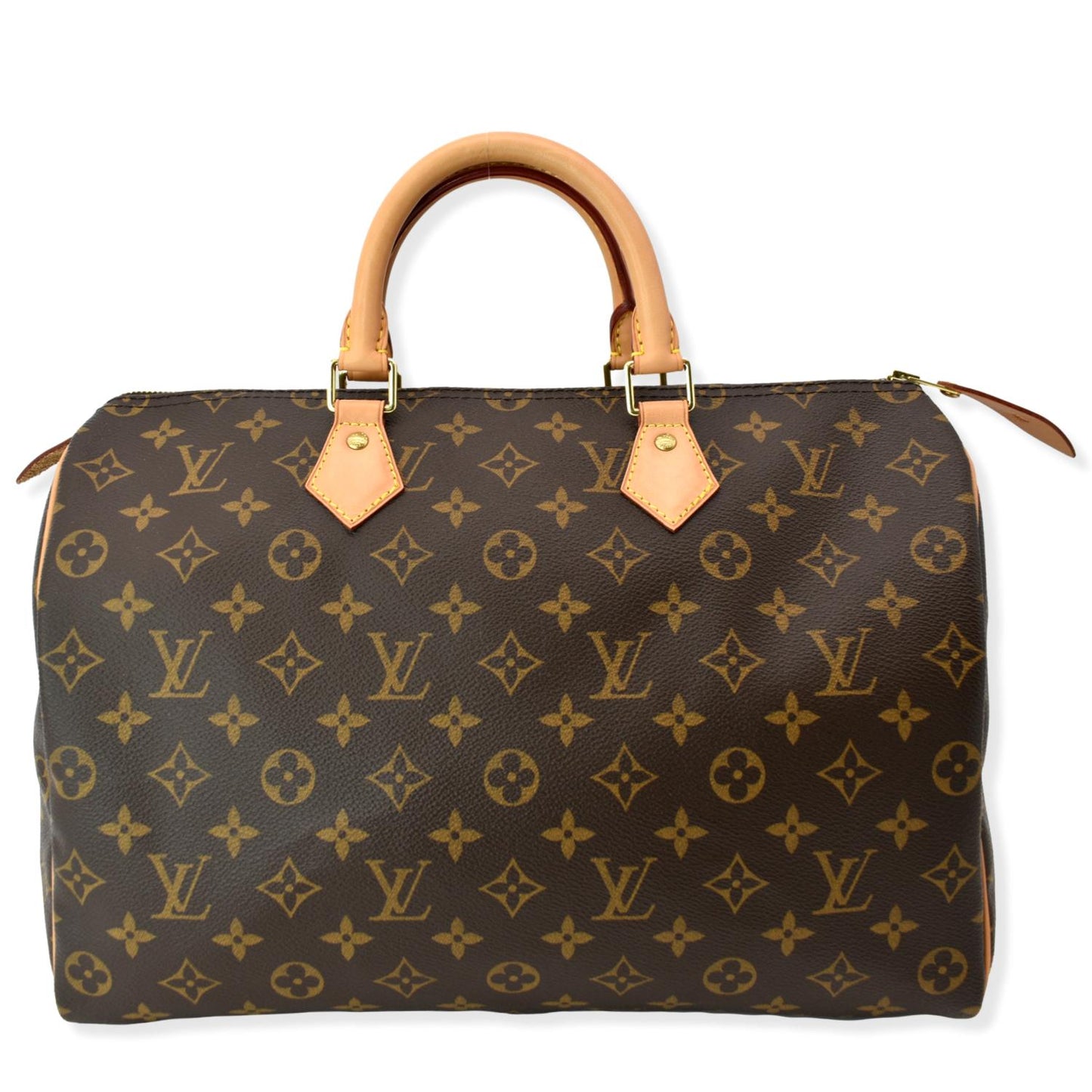Louis Vuitton Speedy Satchel Bag Canvas Monogram Travel Bag 35 Ri1165