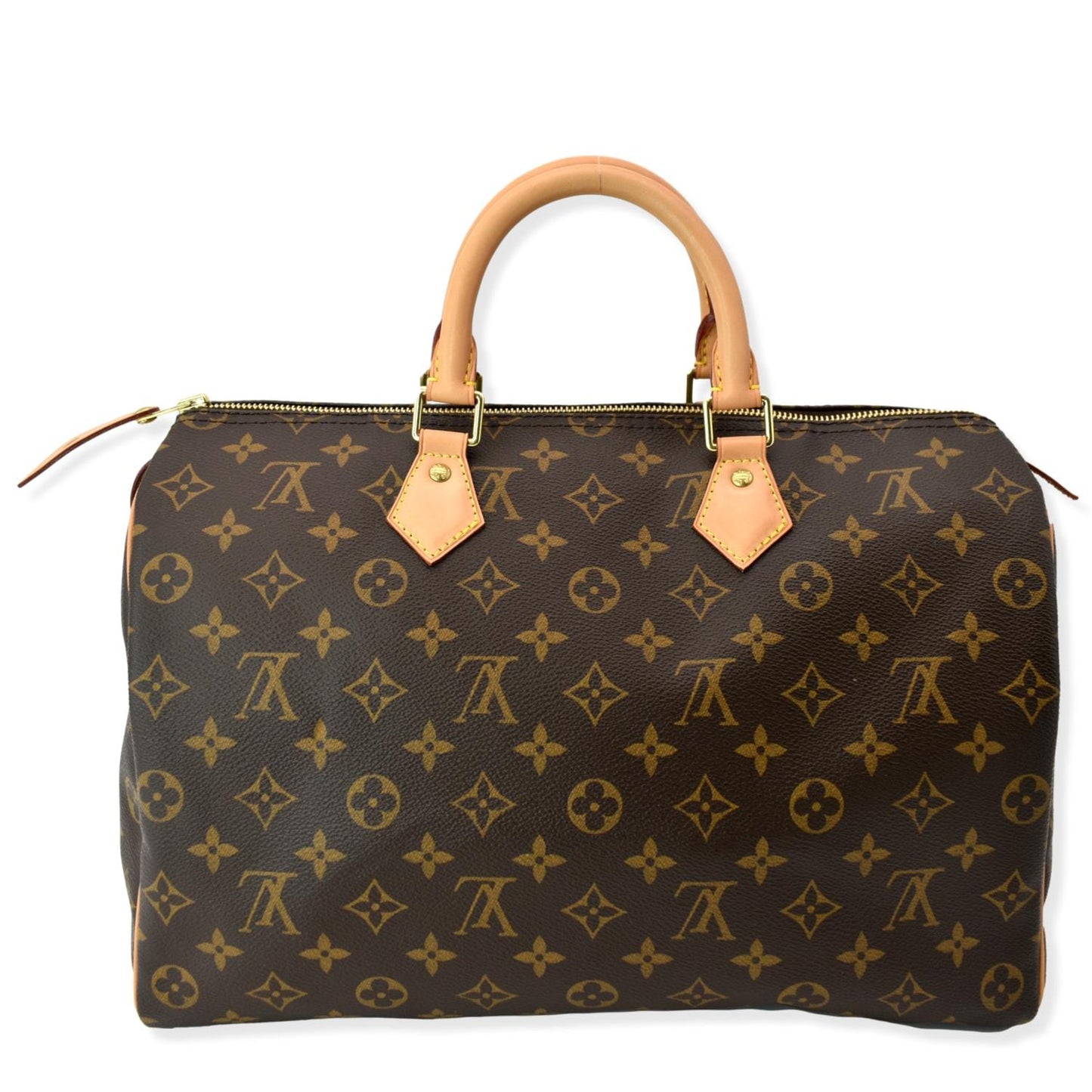 Louis Vuitton Speedy Satchel Bag Canvas Monogram Travel Bag 35 Ri1165