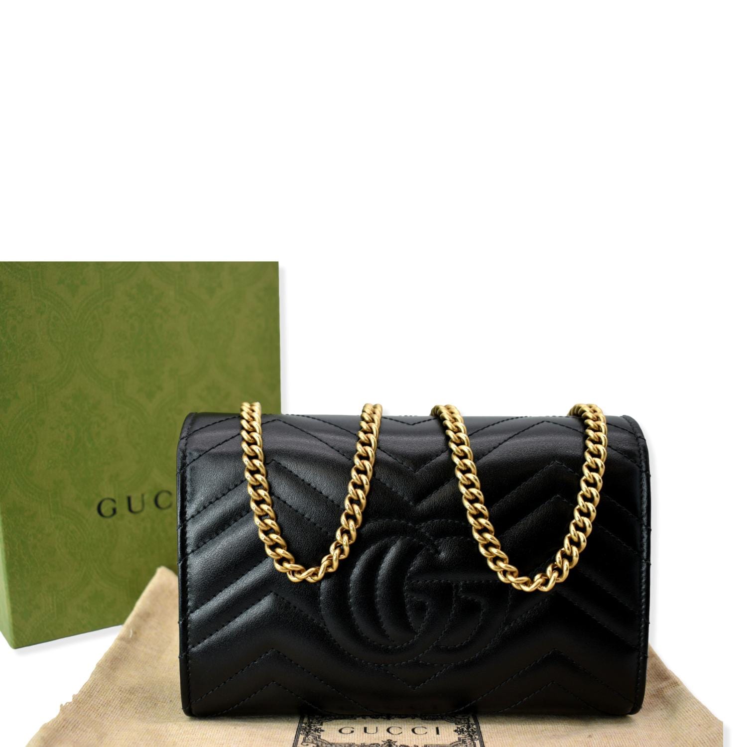 Gucci Marmont Mini Crossbody Bag Leather Matelasse