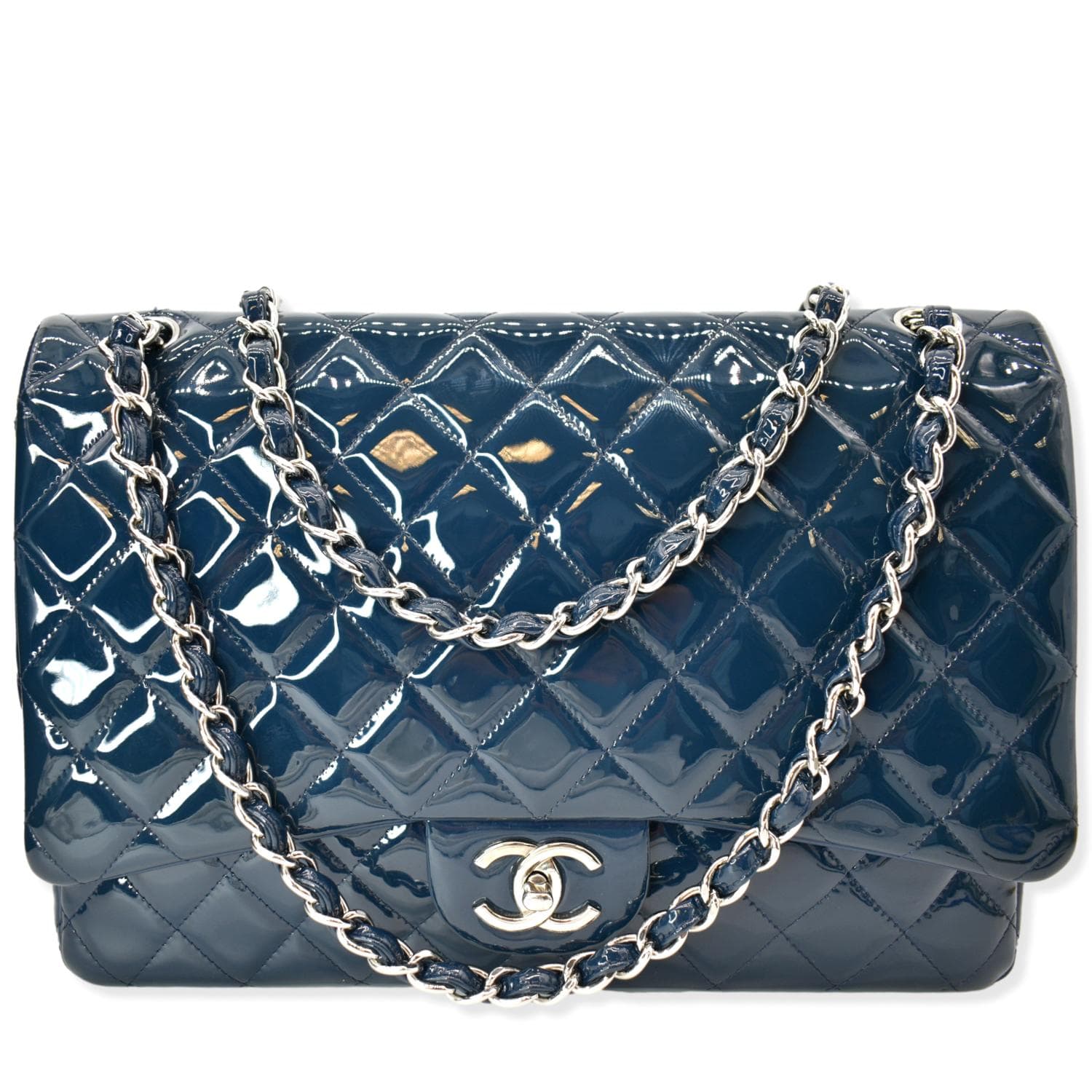 Chanel Classic Maxi Double Flap Quilted Leather Travel Bag