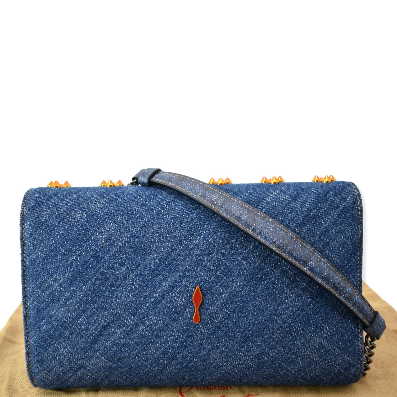 Paloma New Rep Pearl Spikes Crossbody Bags Denim Blue