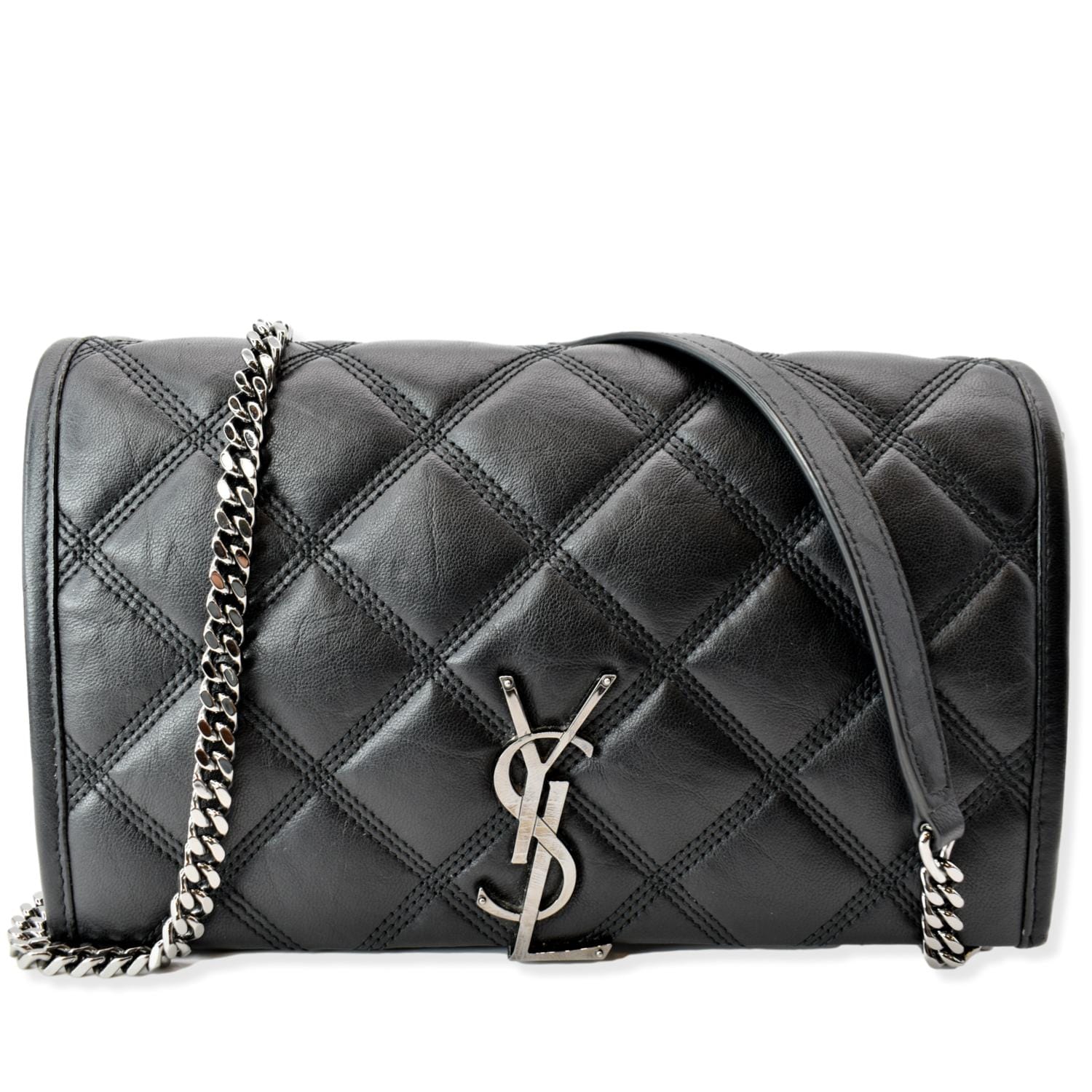 YSL Saint Laurent Saint Becky Crossbody Chain Bag Leather Quilted Crossbody Bag