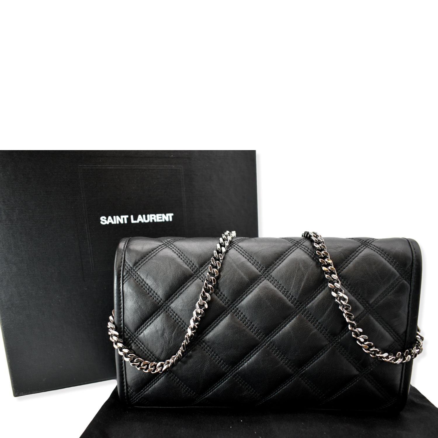 YSL Saint Laurent Saint Becky Crossbody Chain Bag Leather Quilted Crossbody Bag