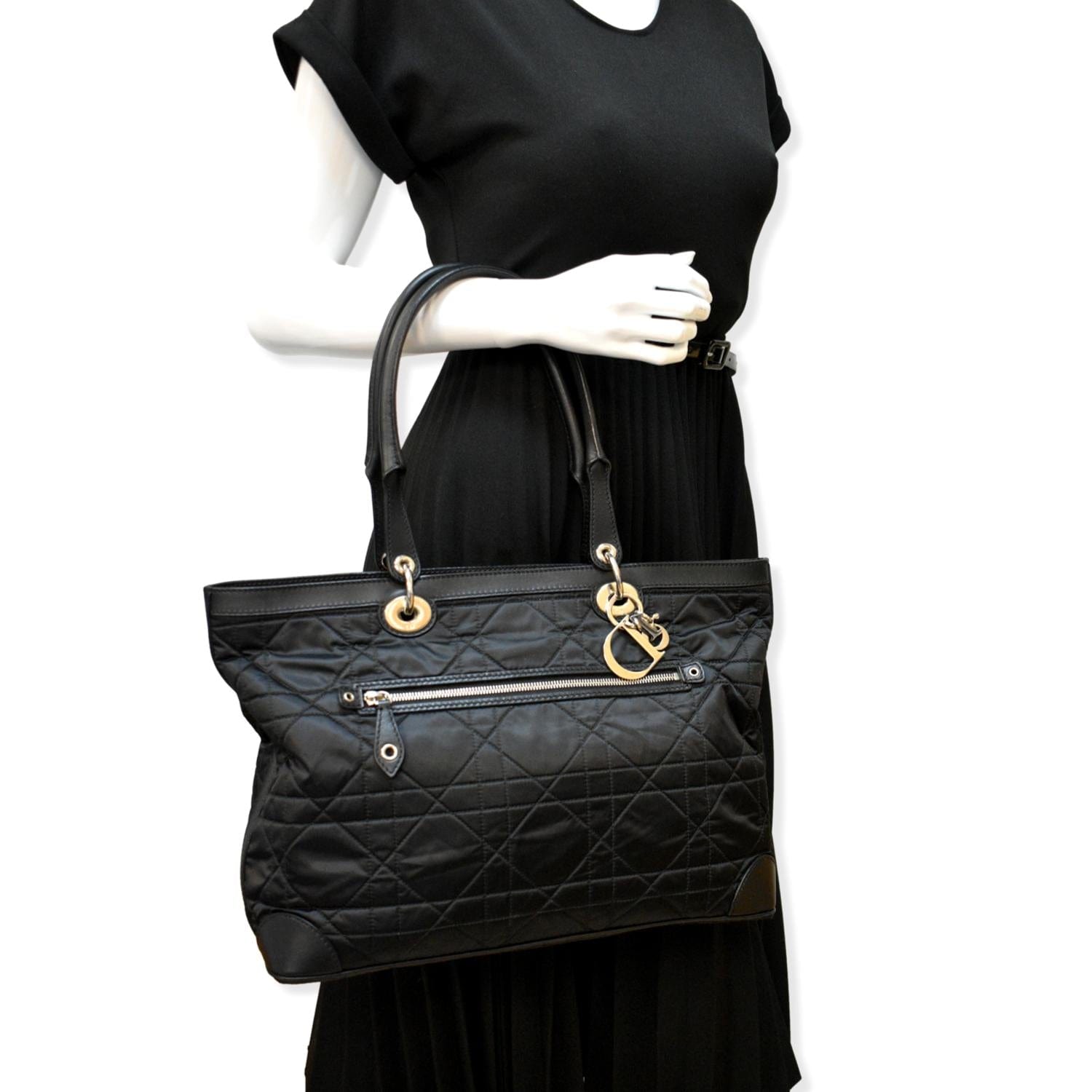 Dior Tote Bag Satin Quilted