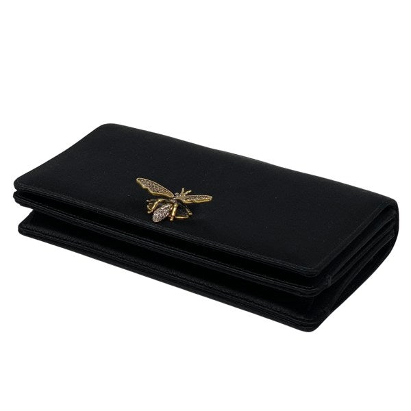 Dior Bee Karung Clutch Handbag Satin Clutch Bag