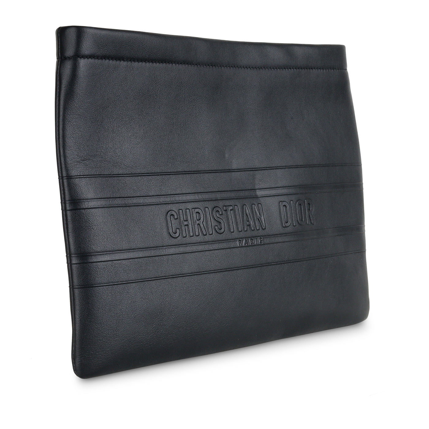 Dior Christian Zipped Pouch Crossbody Bag Black