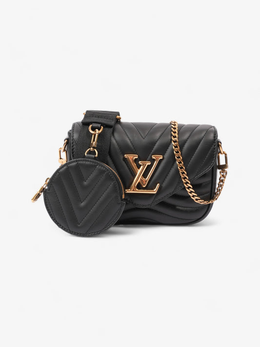 Louis Vuitton New Wave Multi-Pochette Leather Black Clutch Bag