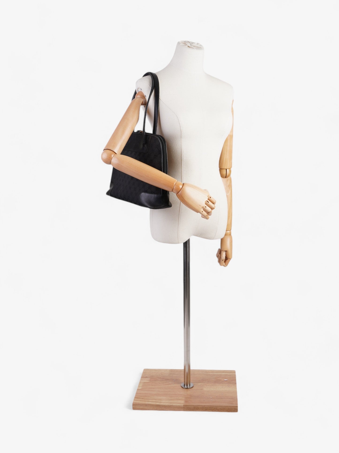 Gucci Dome Supreme Shoulder Bag Canvas Black