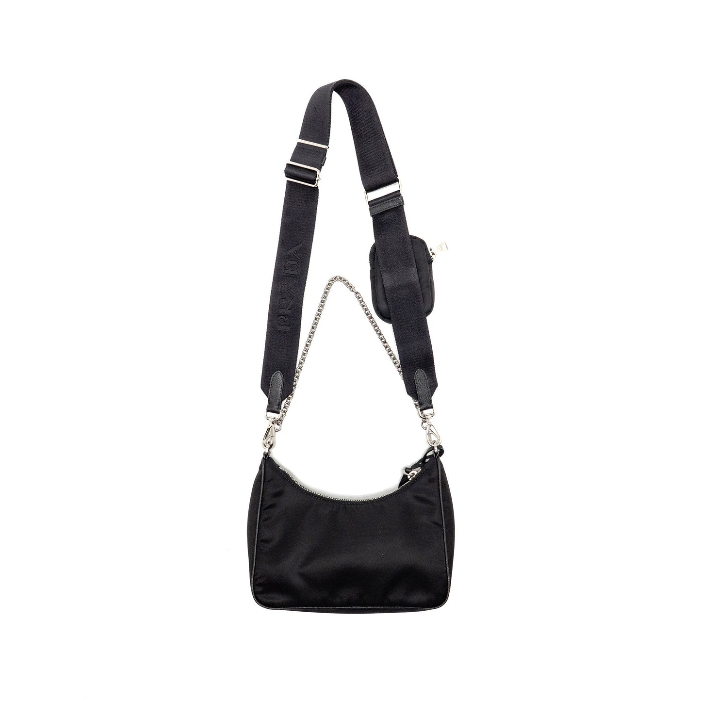 Prada Reedition Re Handbag Nylon Black Travel Bag