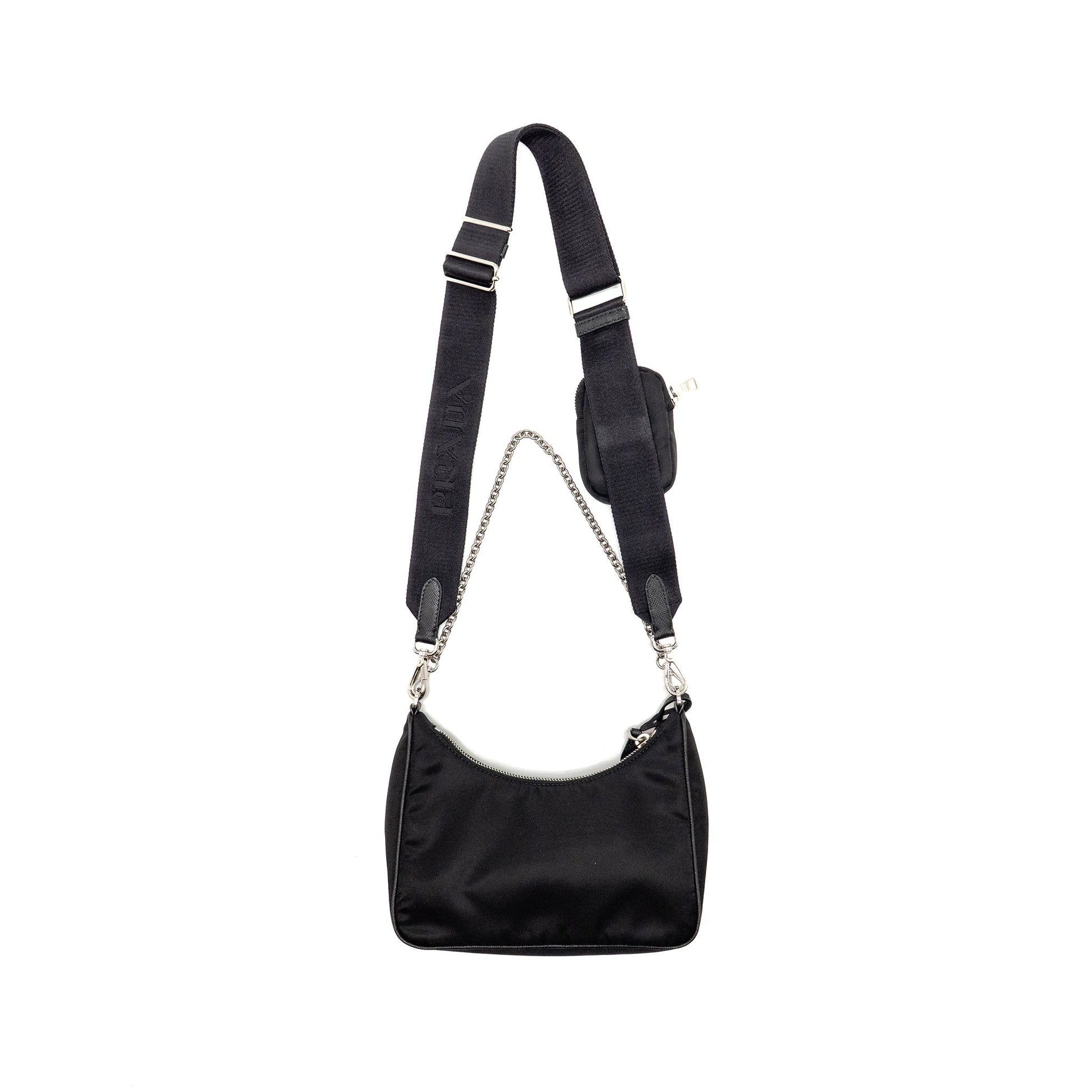 Prada Reedition Re Handbag Nylon Black Travel Bag