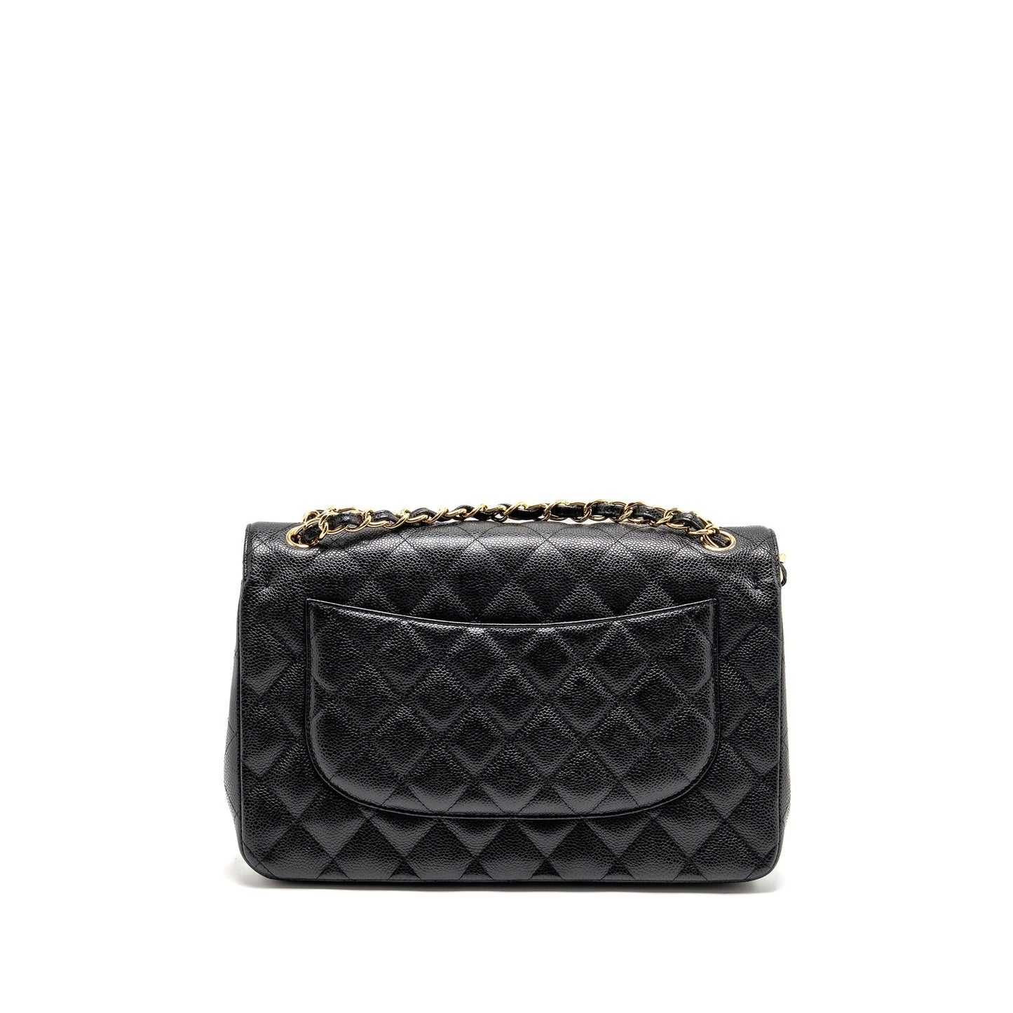 Chanel Jumbo Classic Double Flap Caviar GHW Black Shoulder Bag Ghw 12