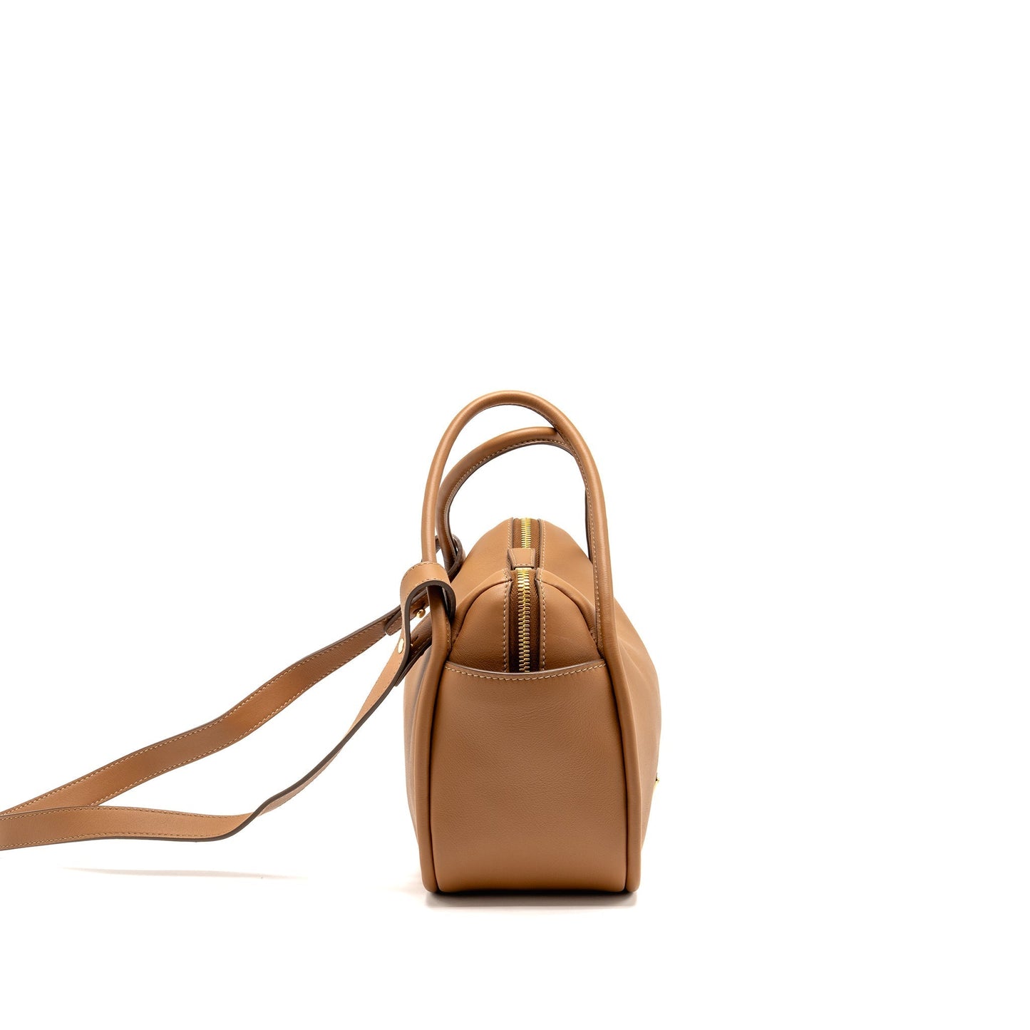 Prada Darling Handbag Calfskin Caramel Travel Bag