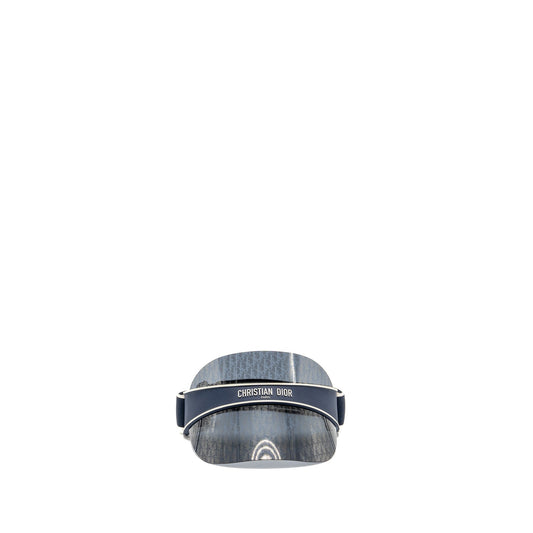 Dior club V U Visor Oblique Handbag Blue Travel Bag