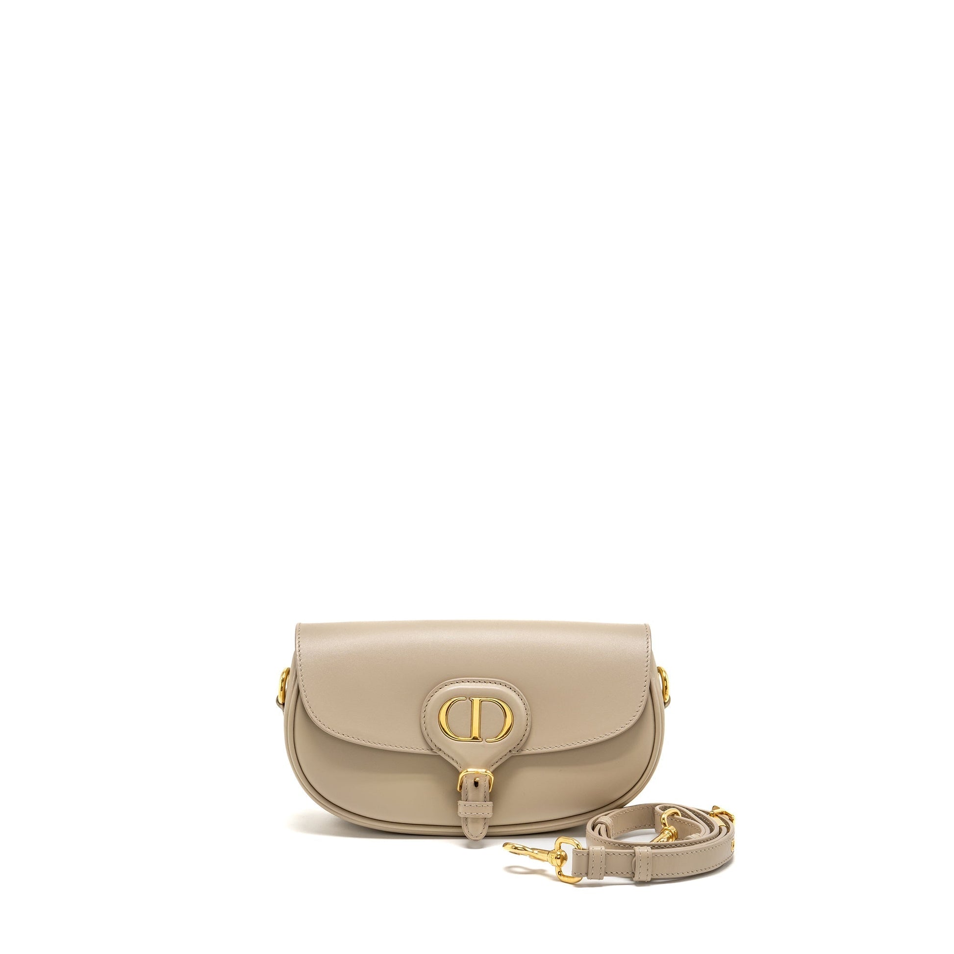 Dior Bobby East West Purse Calfskin Light Handbag Beige Travel Bag