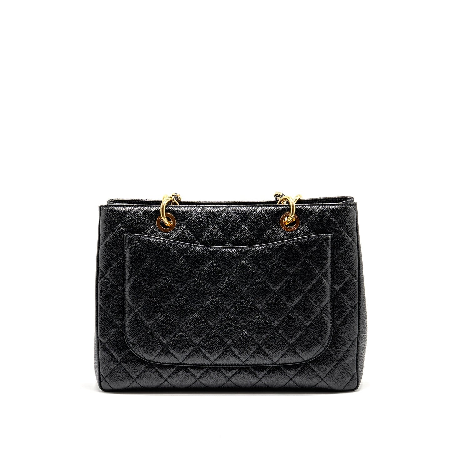 Chanel Grand Shopping caviar GHW Black Tote Bag Ghw 11