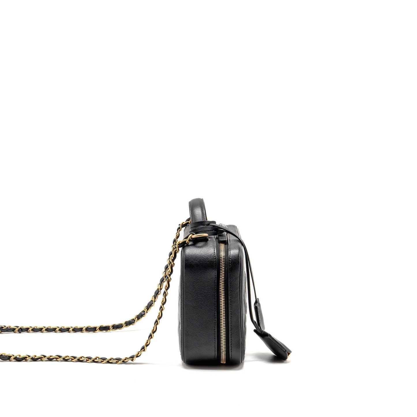 Chanel CC Filigree vanity caviar GHW Black Handbag