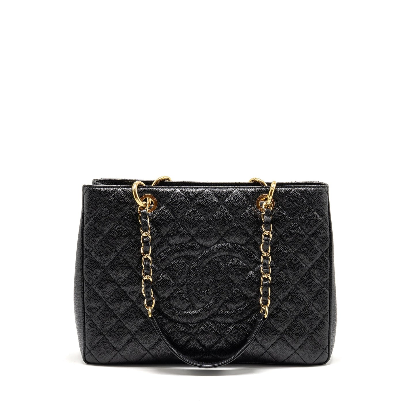 Chanel Grand Shopping caviar GHW Black Tote Bag Ghw 11