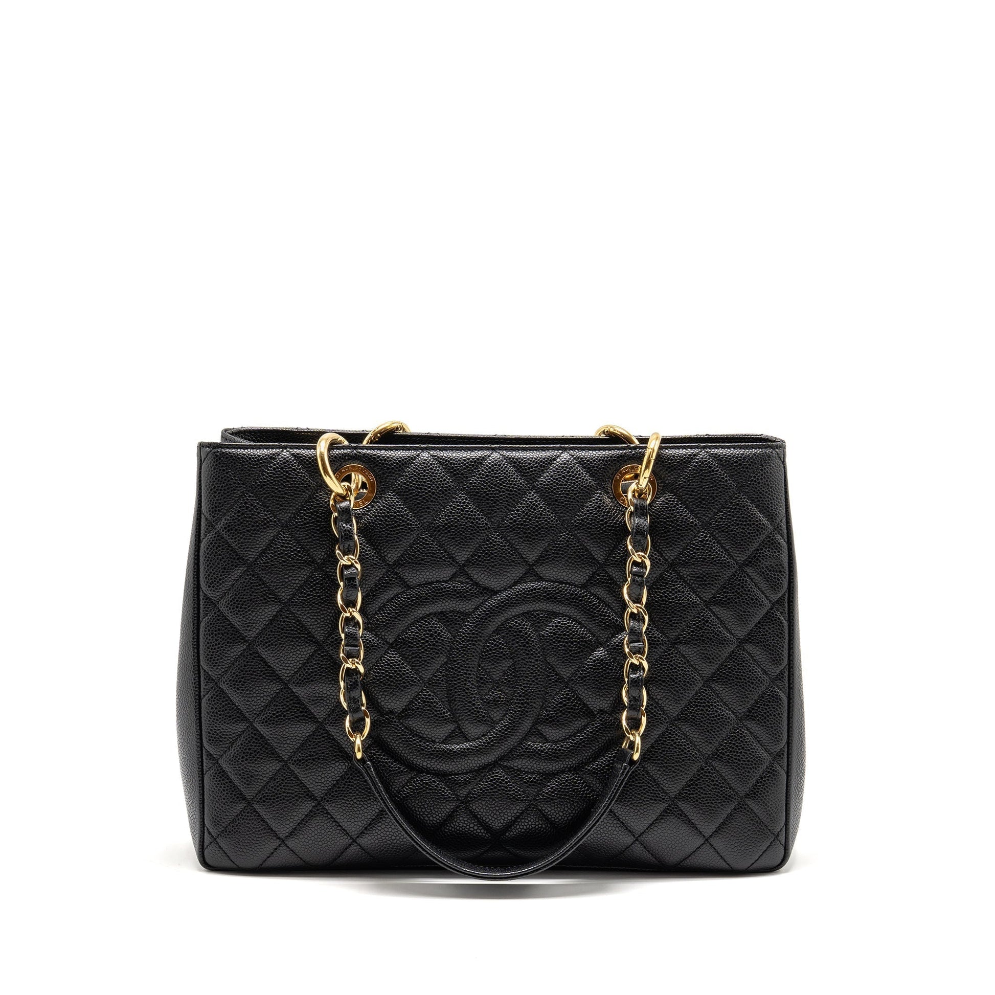 Chanel Grand Shopping caviar GHW Black Tote Bag Ghw 11