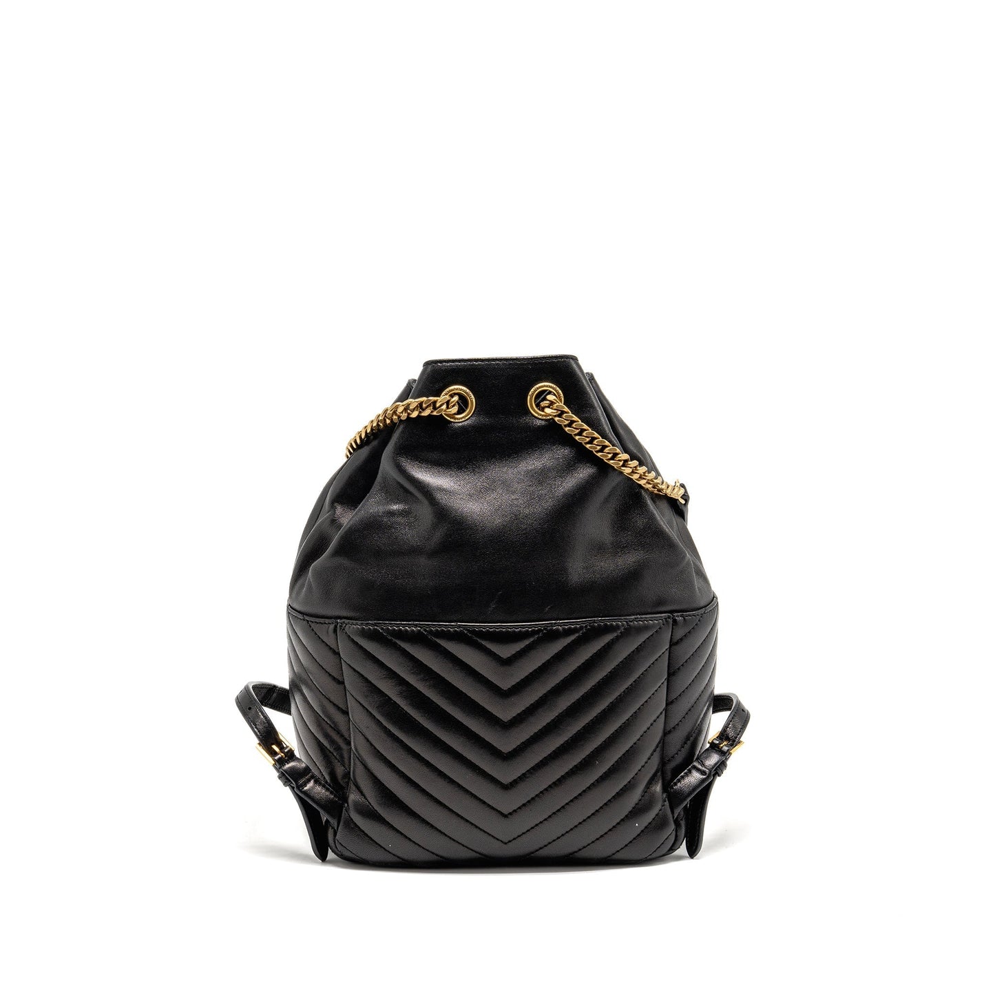 YSL Saint Laurent Joe Backpack Lambskin Black