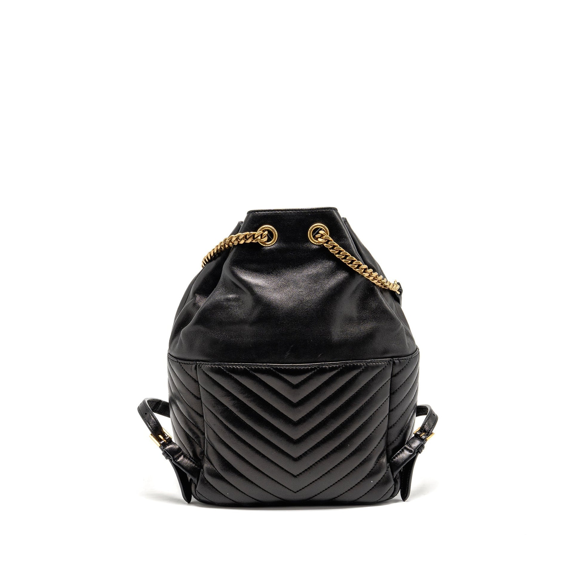 YSL Saint Laurent Joe Backpack Lambskin Black