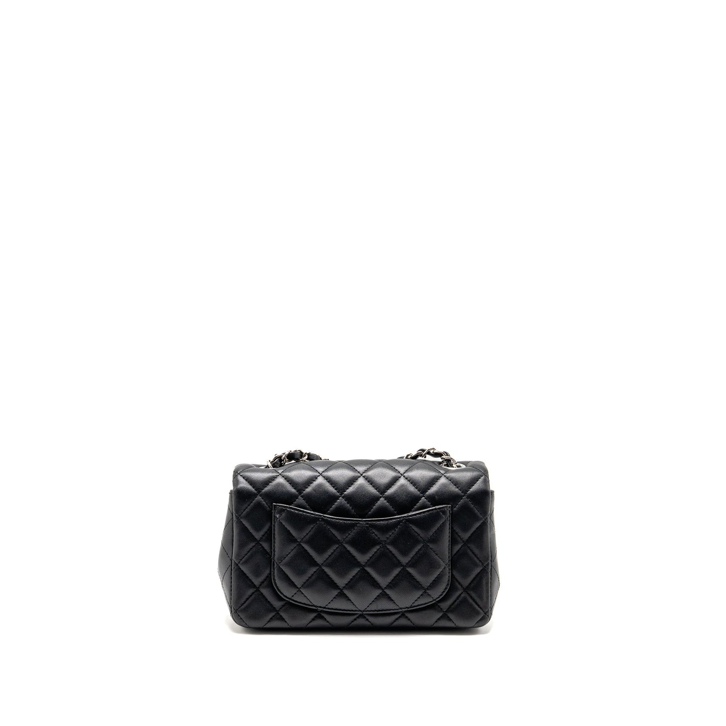 Chanel Rectangular Flap Lambskin SHW Black Shoulder Bag Shw 2