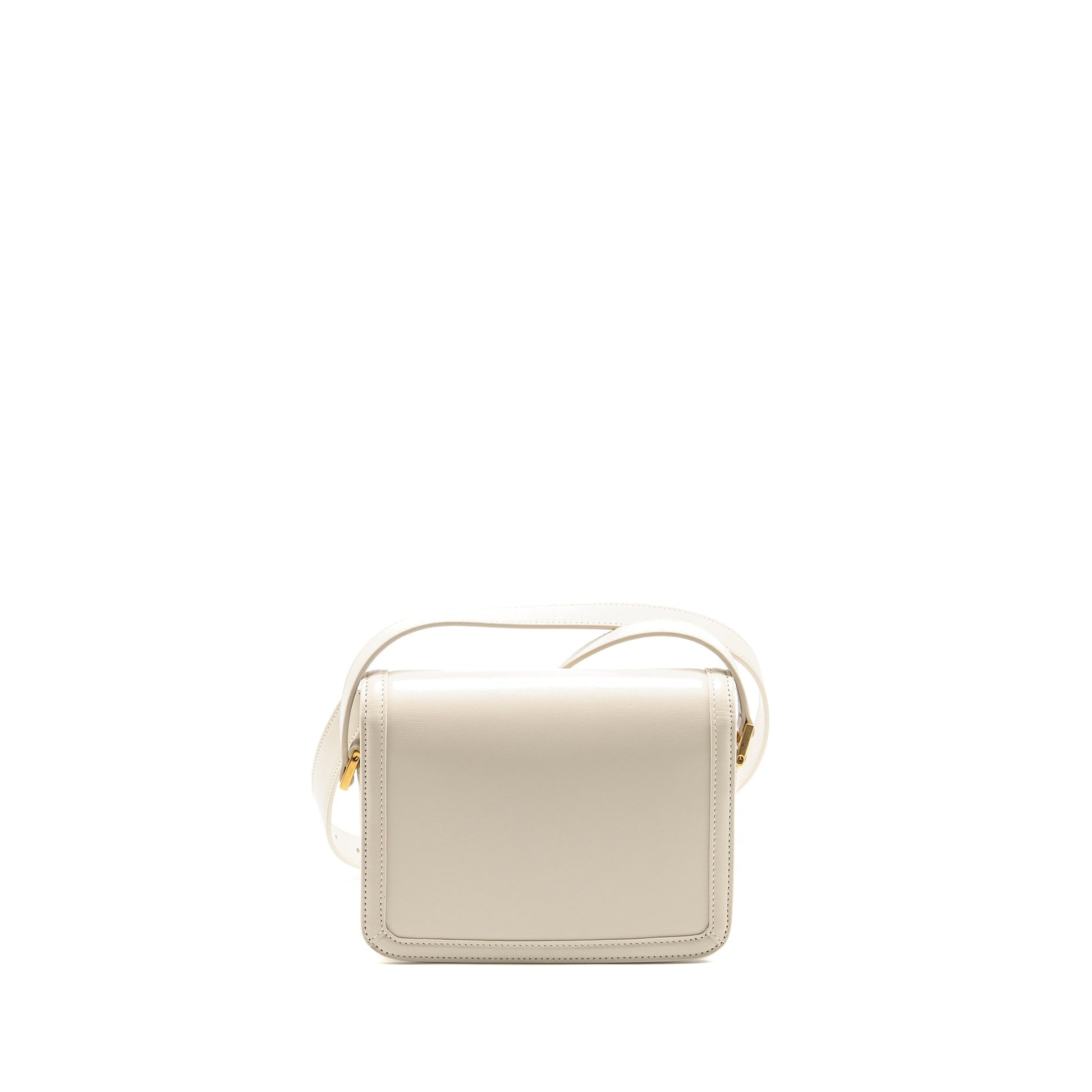YSL Saint Laurent Saint Laurent Solferino Satchel Crossbody Purse Calfskin White Small Crossbody Bag
