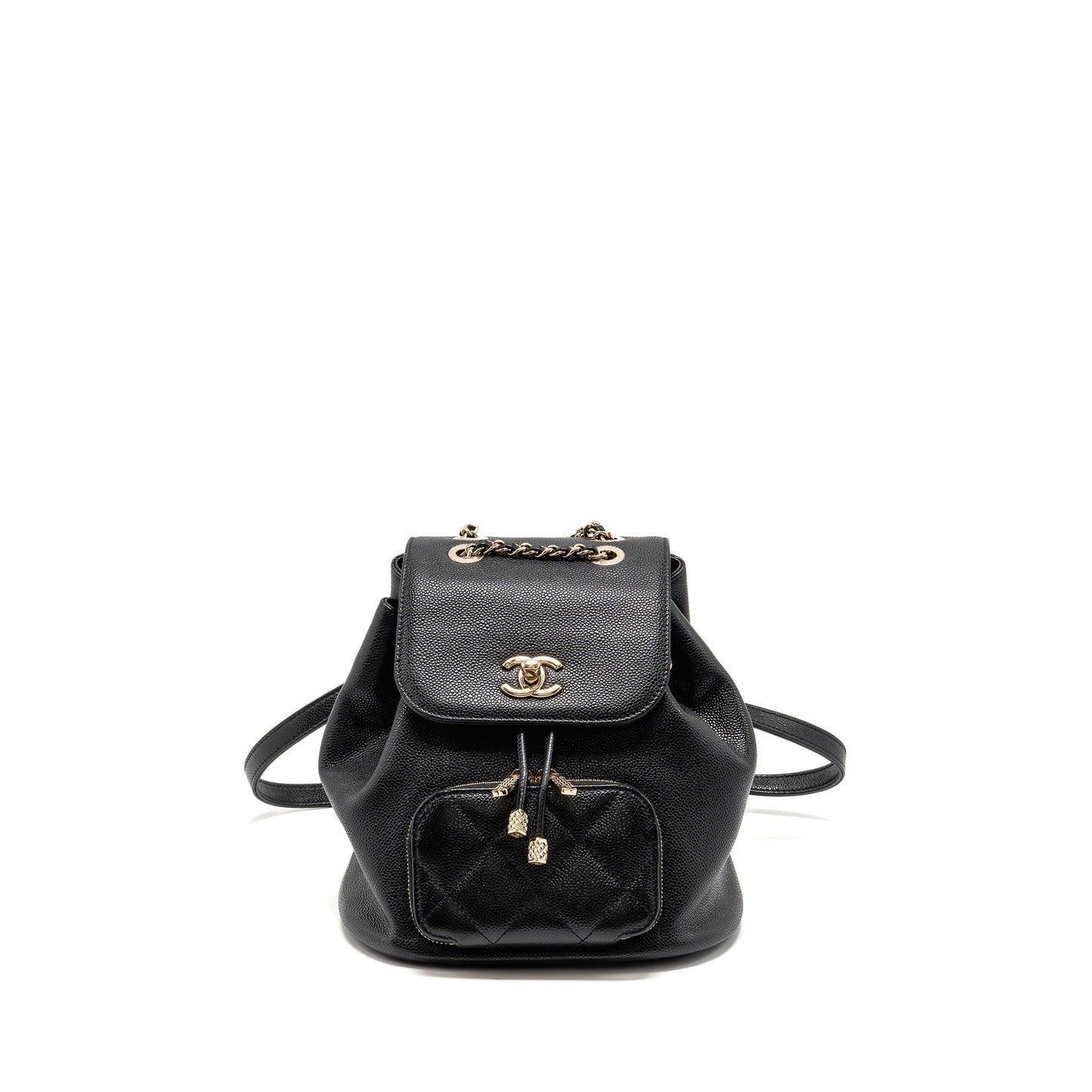 Chanel affinity backpack caviar LGHW microchip Black Black Lghwmicrochip