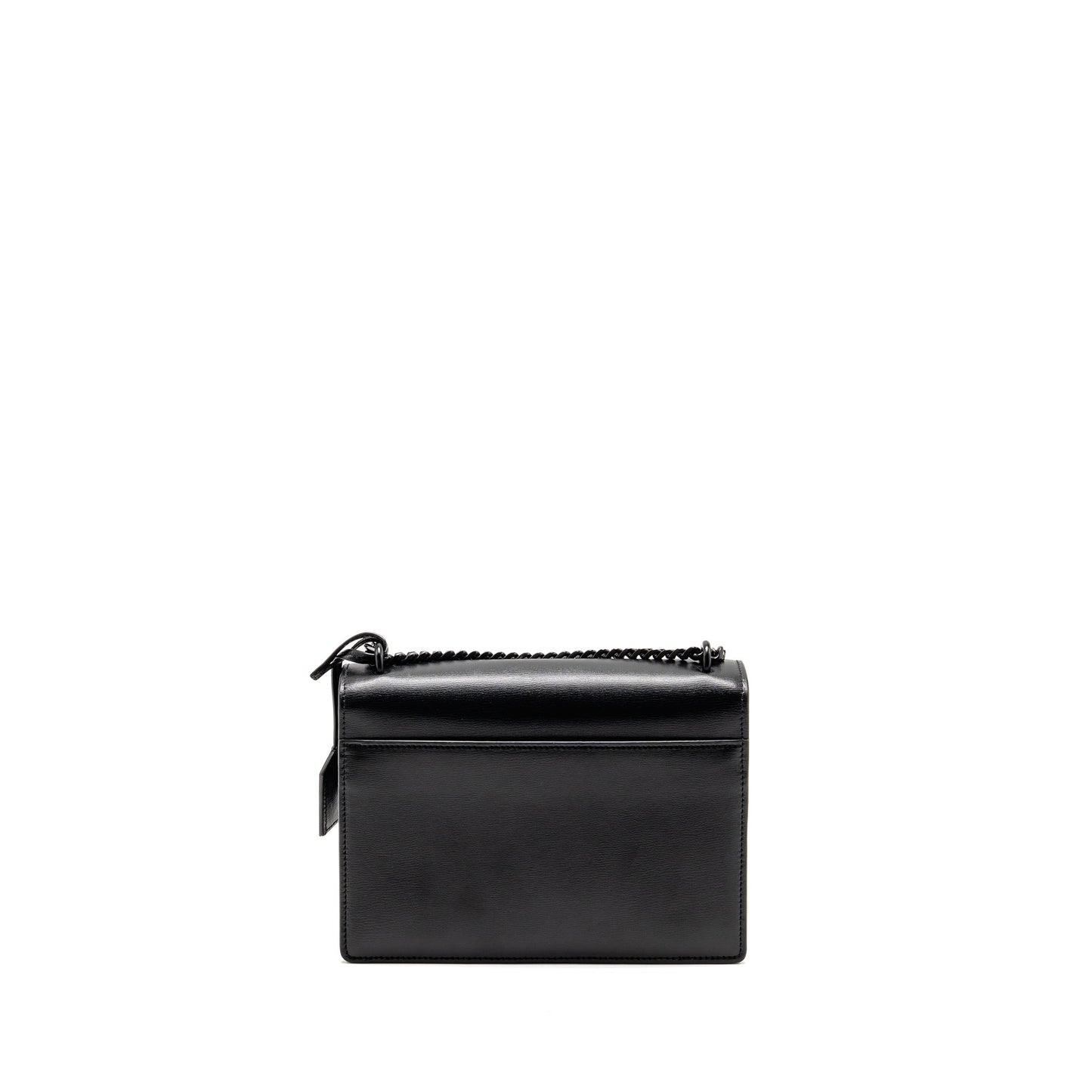 YSL Saint Laurent Sunset Purse Calfskin Hardware Travel Bag Black Medium