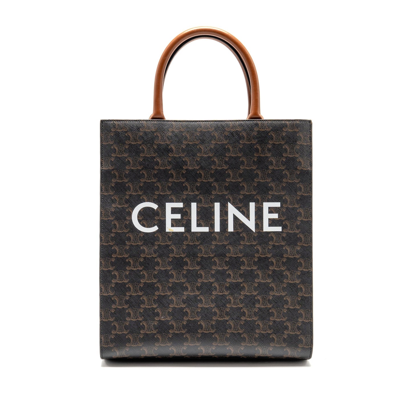 Vertical Cabas Triomphe Handbag Canvas Travel Bag
