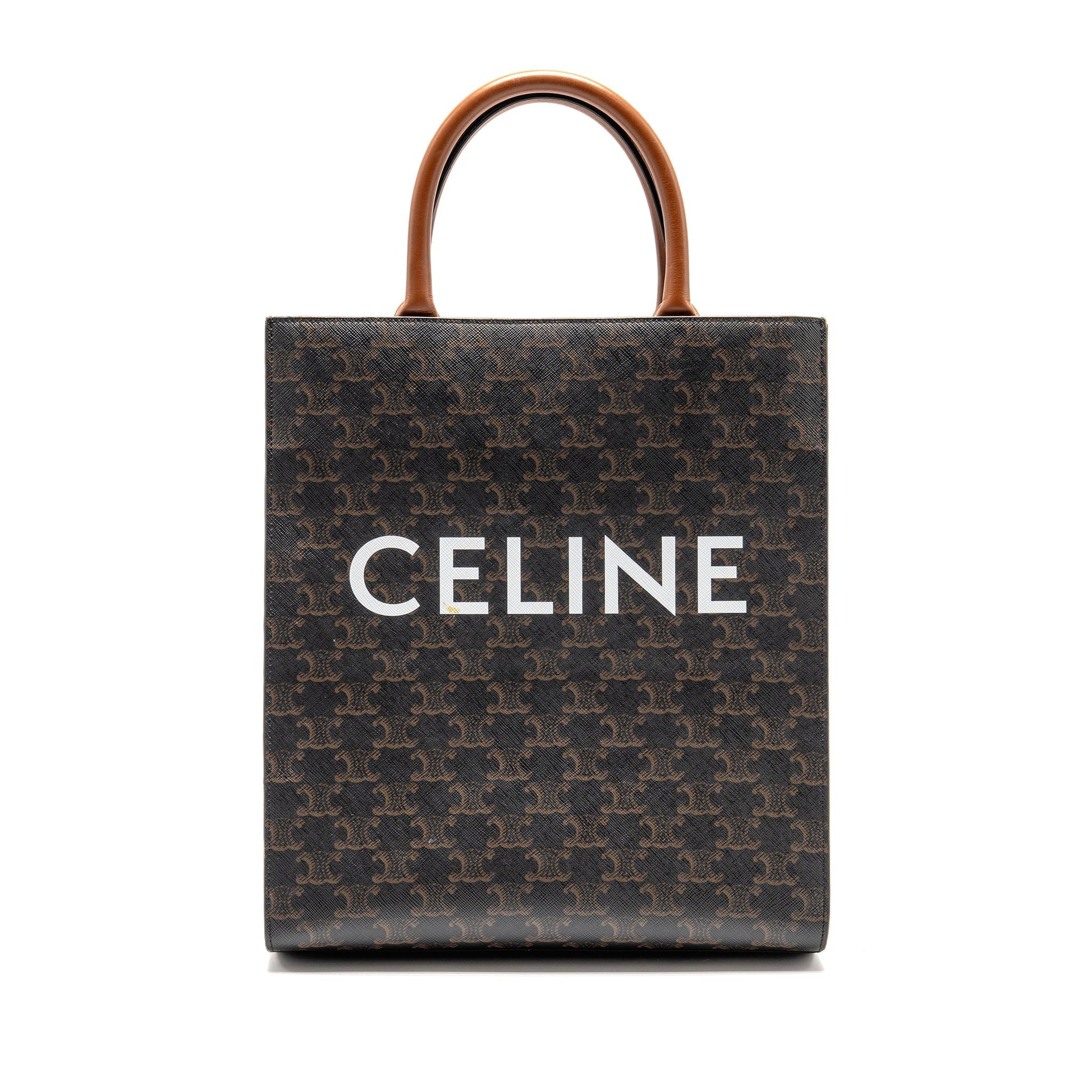 Vertical Cabas Triomphe Handbag Canvas Travel Bag