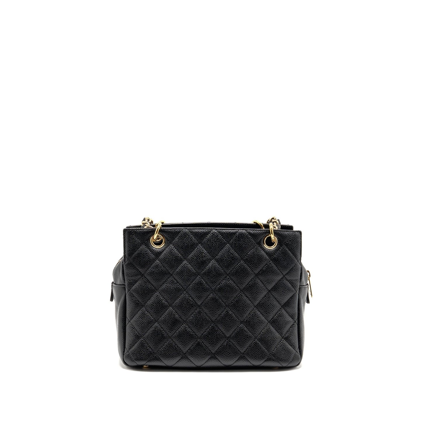Chanel Petite Timeless Caviar GHW Black Tote Bag