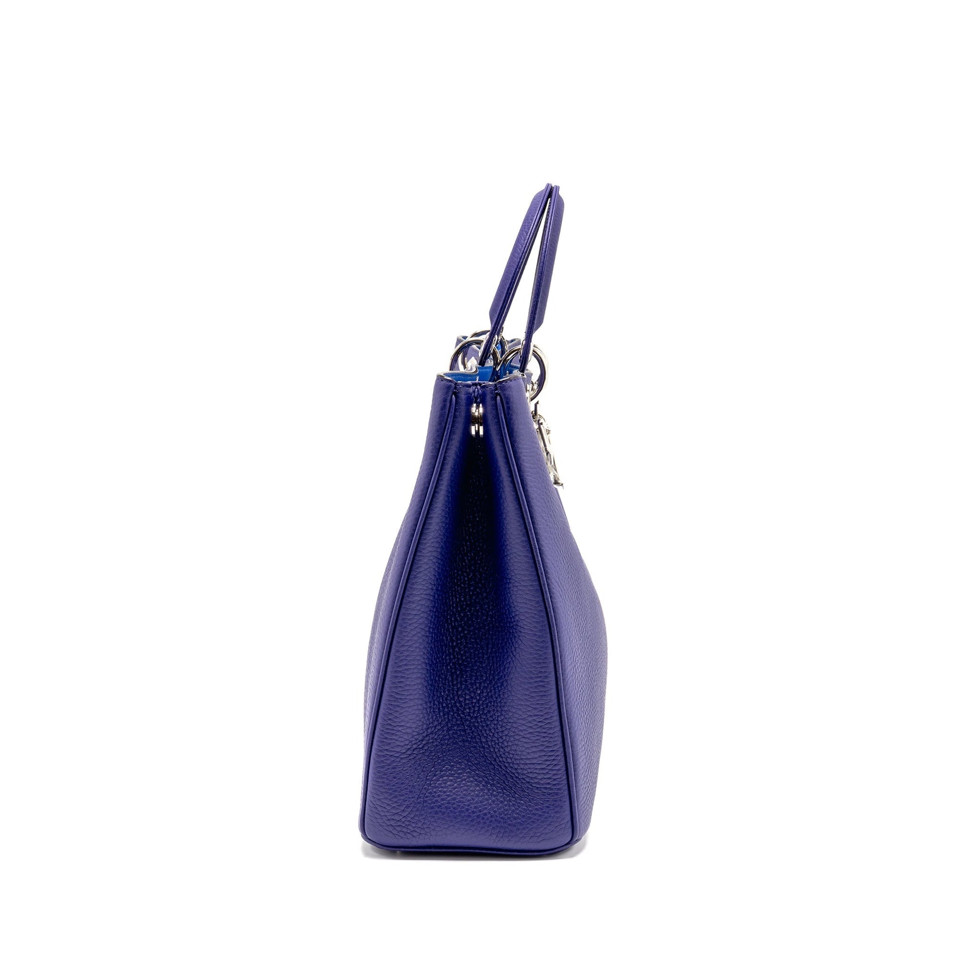 Dior issimo Tote Purse Calfskin Purple Handbag Blue Tote Bag
